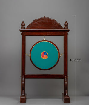 Tibetan Drum Stand | Authentic Stand and Dhyangro for Ceremony
