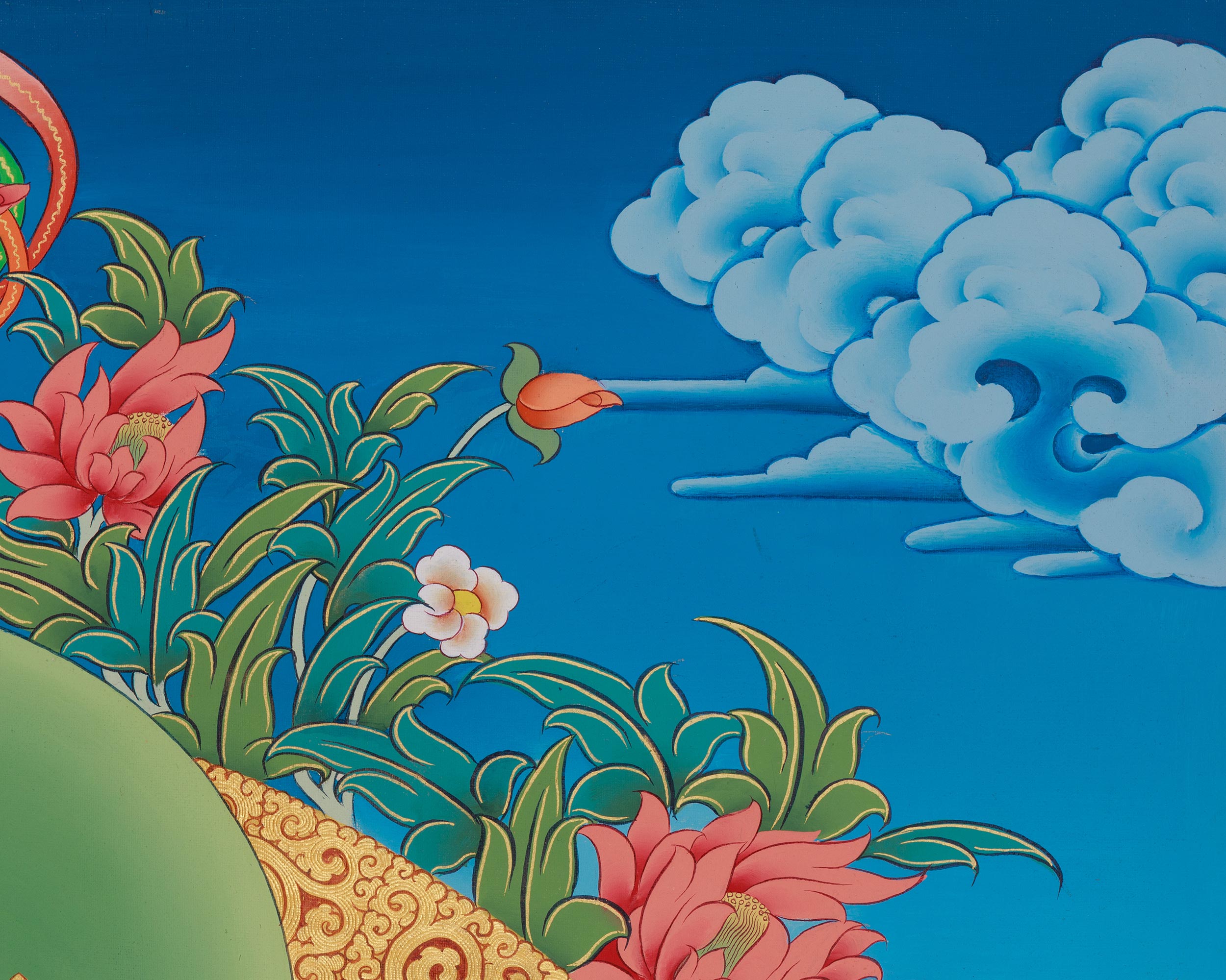 Deity of Wealth Dzambhala Thangka | Spiritual Prosperity And Abundance
