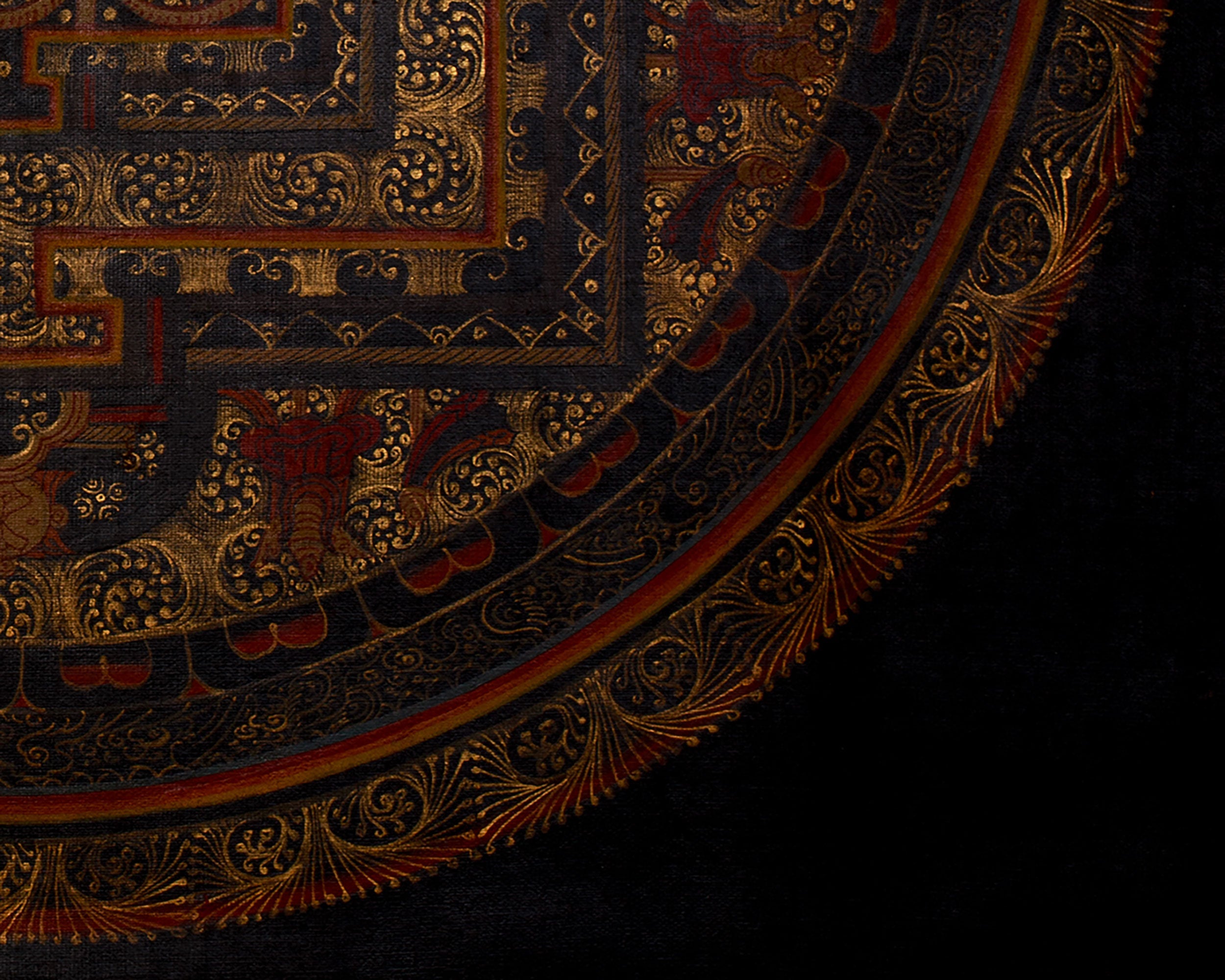 Buddhist Mantra Mandala | Spiritual Art of Protection | Mandala Painting