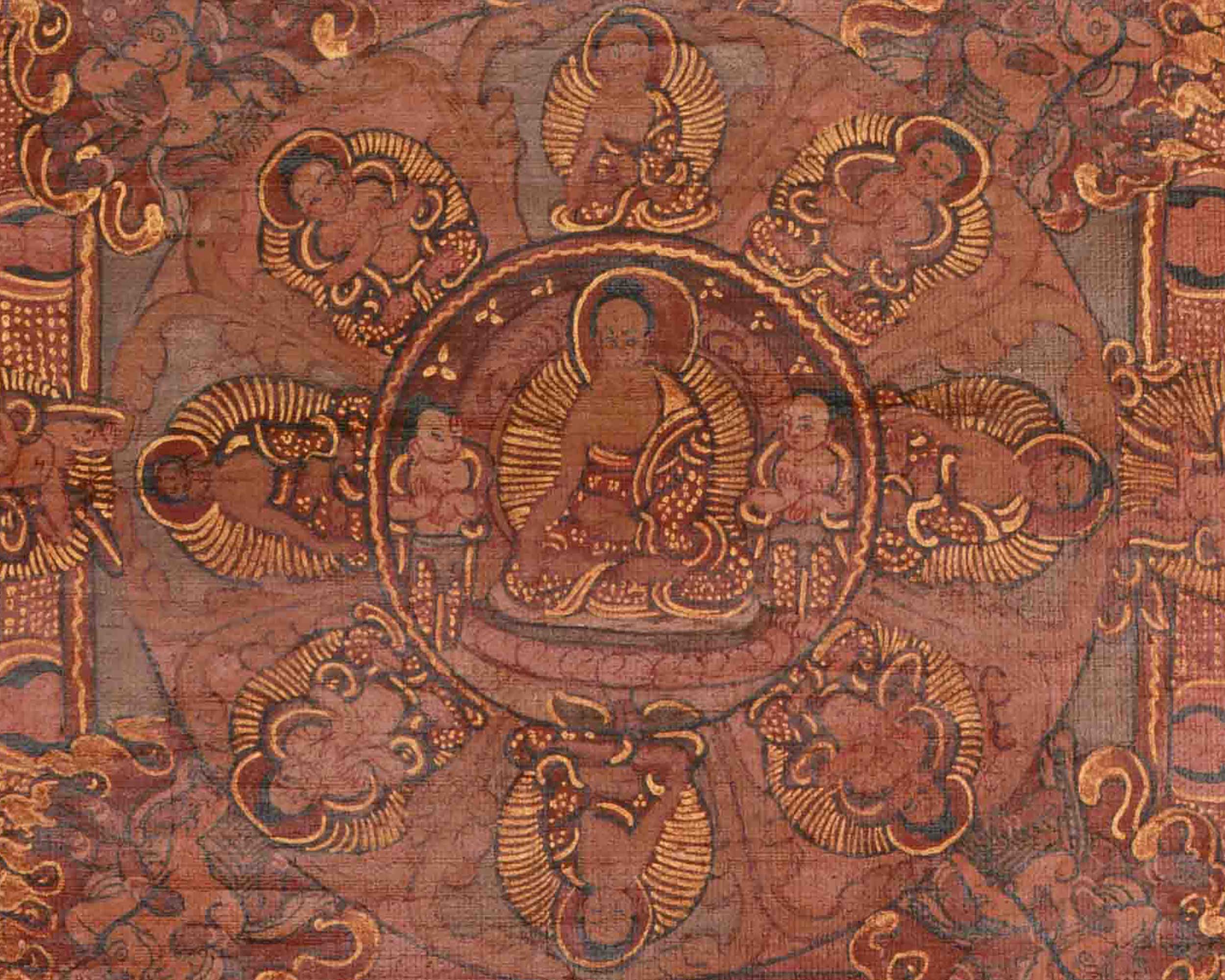 Divine Buddha Mandala Thangka | Symbol Of Enlightenment And Inner Peace | Meditation & Spiritual Altar