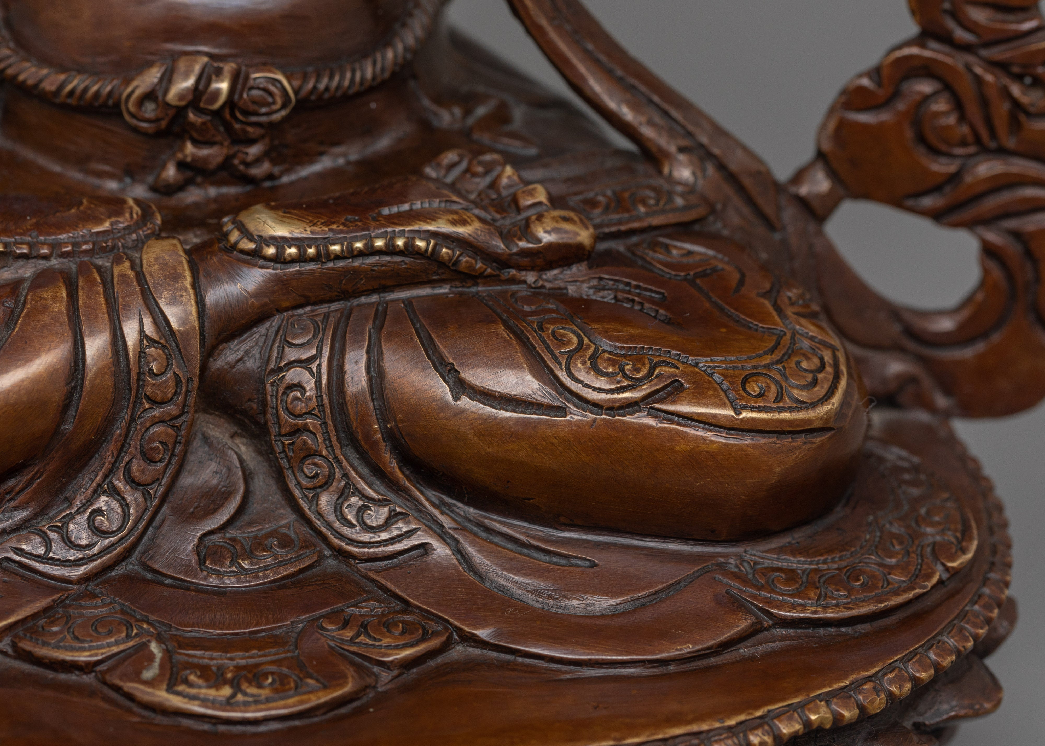 Wisdom Deity Manjushri Statue | Enlightened Protector of Knowledge