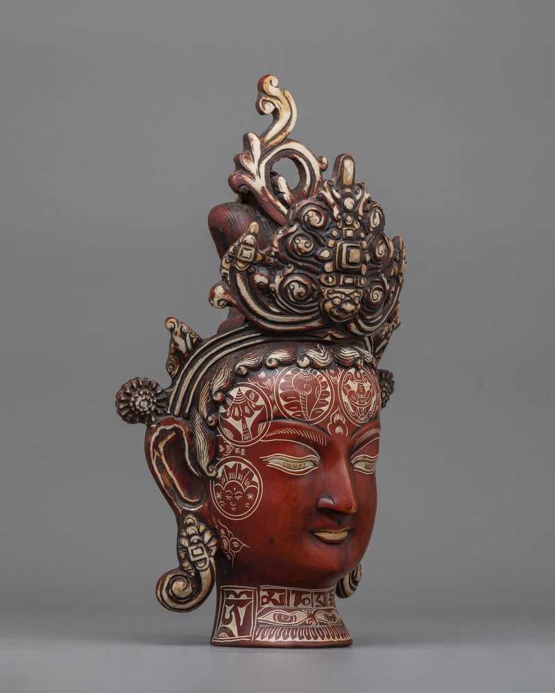 Traditional Buddha Mask | Timeless Symbol of Spiritual Serenity and Inner Peace