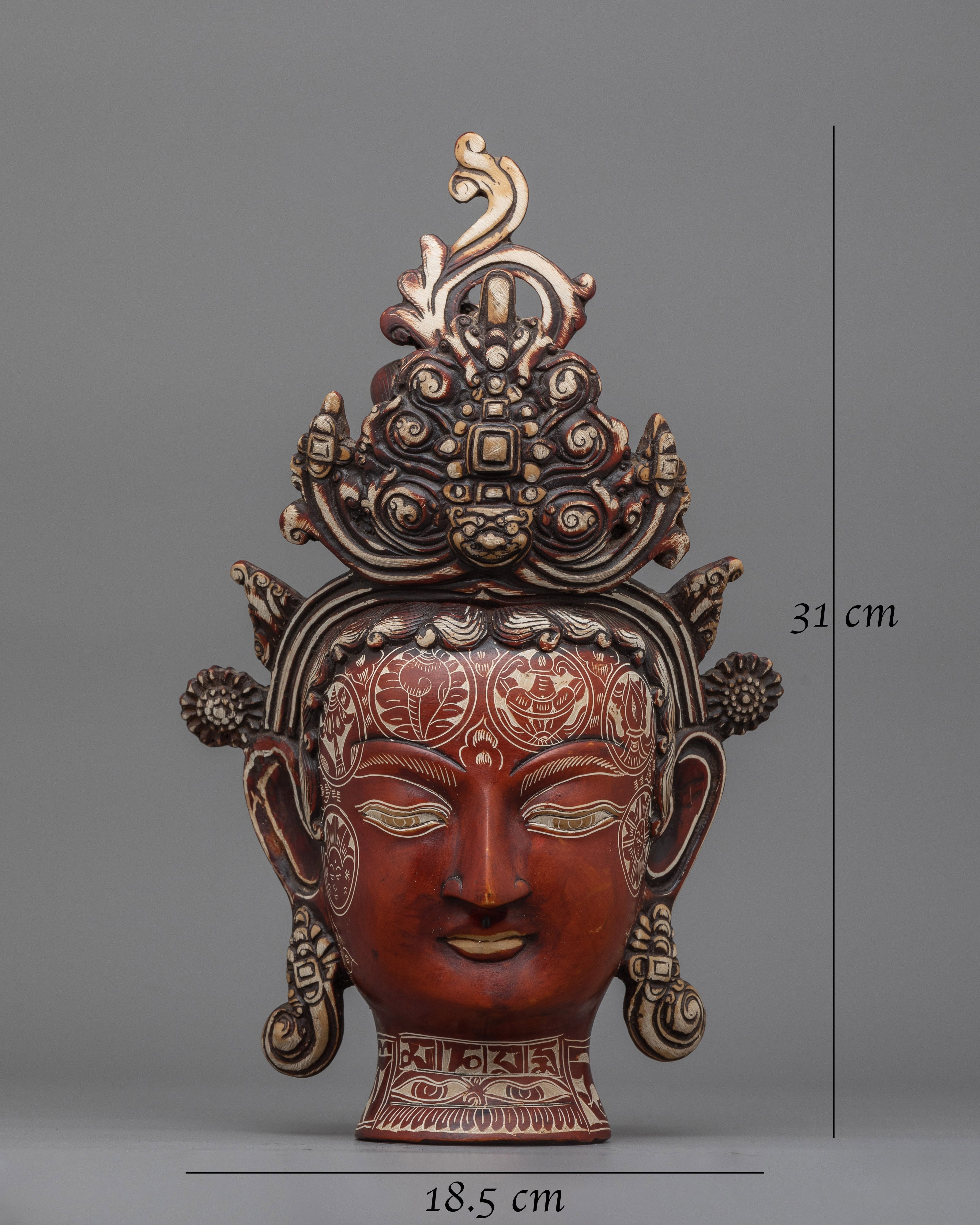 Traditional Buddha Mask | Timeless Symbol of Spiritual Serenity and Inner Peace