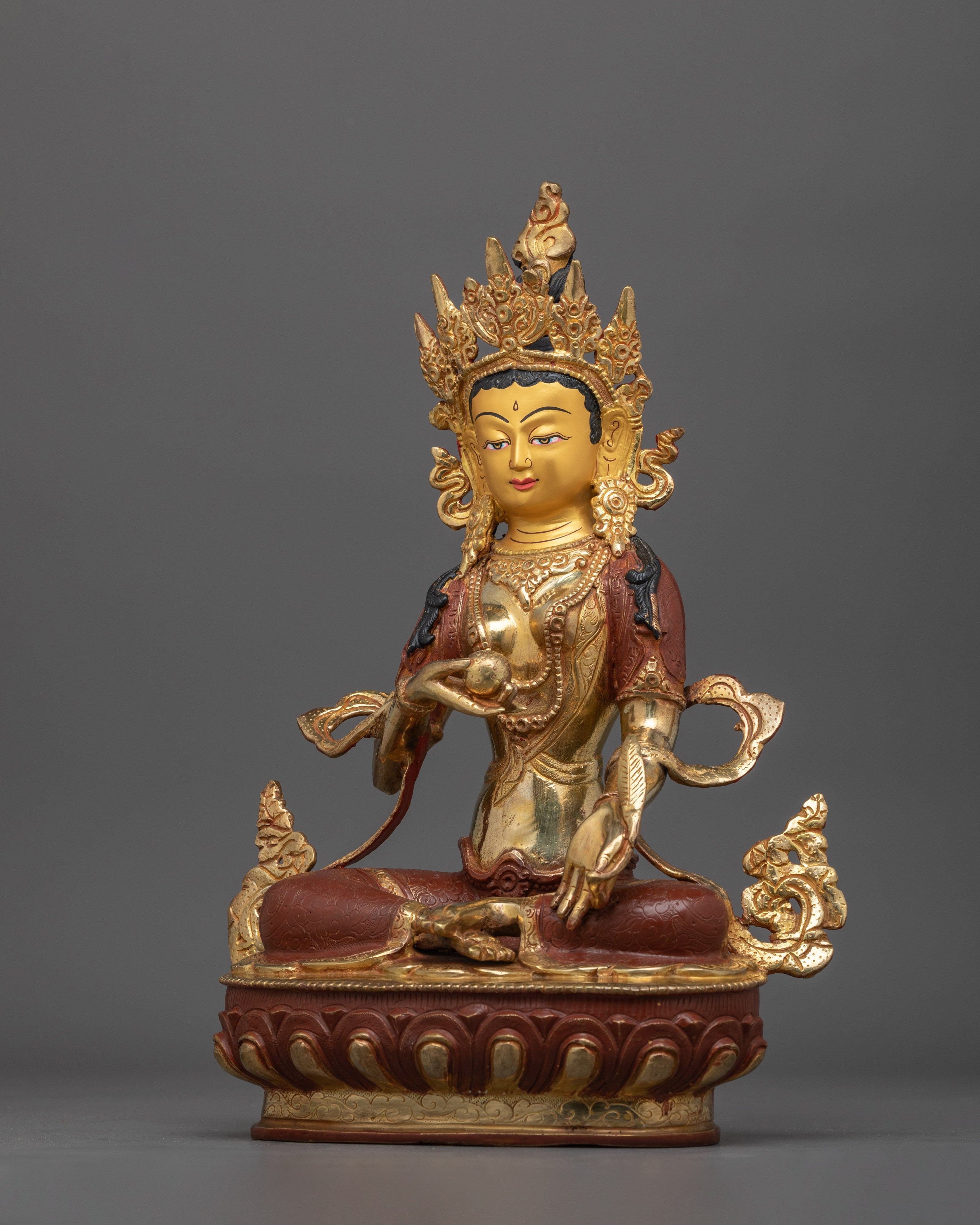 Traditional Sculpture of Ksitigarbha  | The Divine Feminine of Wisdom