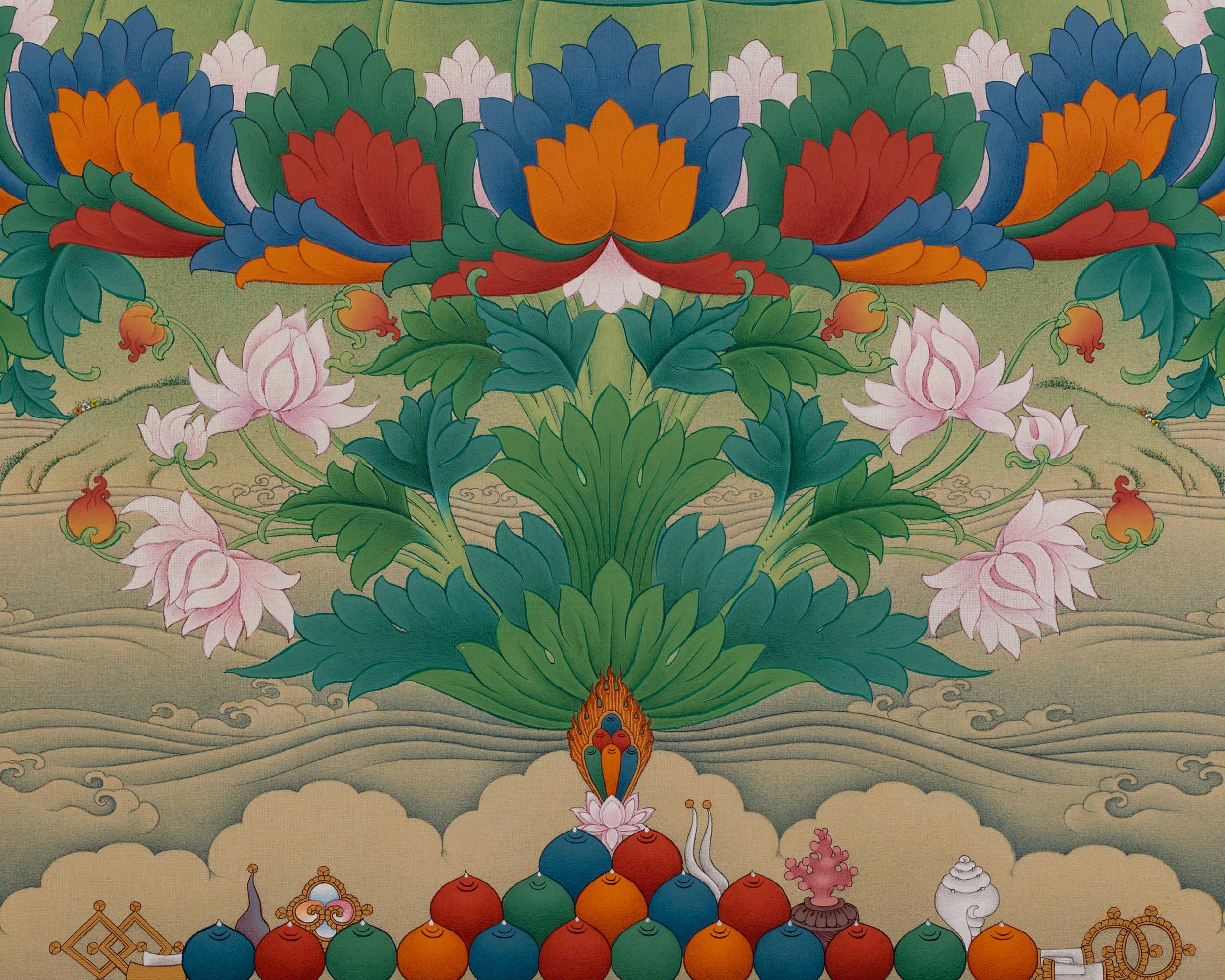 Guru Rinpoche Artwork | Padmasambhava, The Lotus Born | Traditional Thangka Print