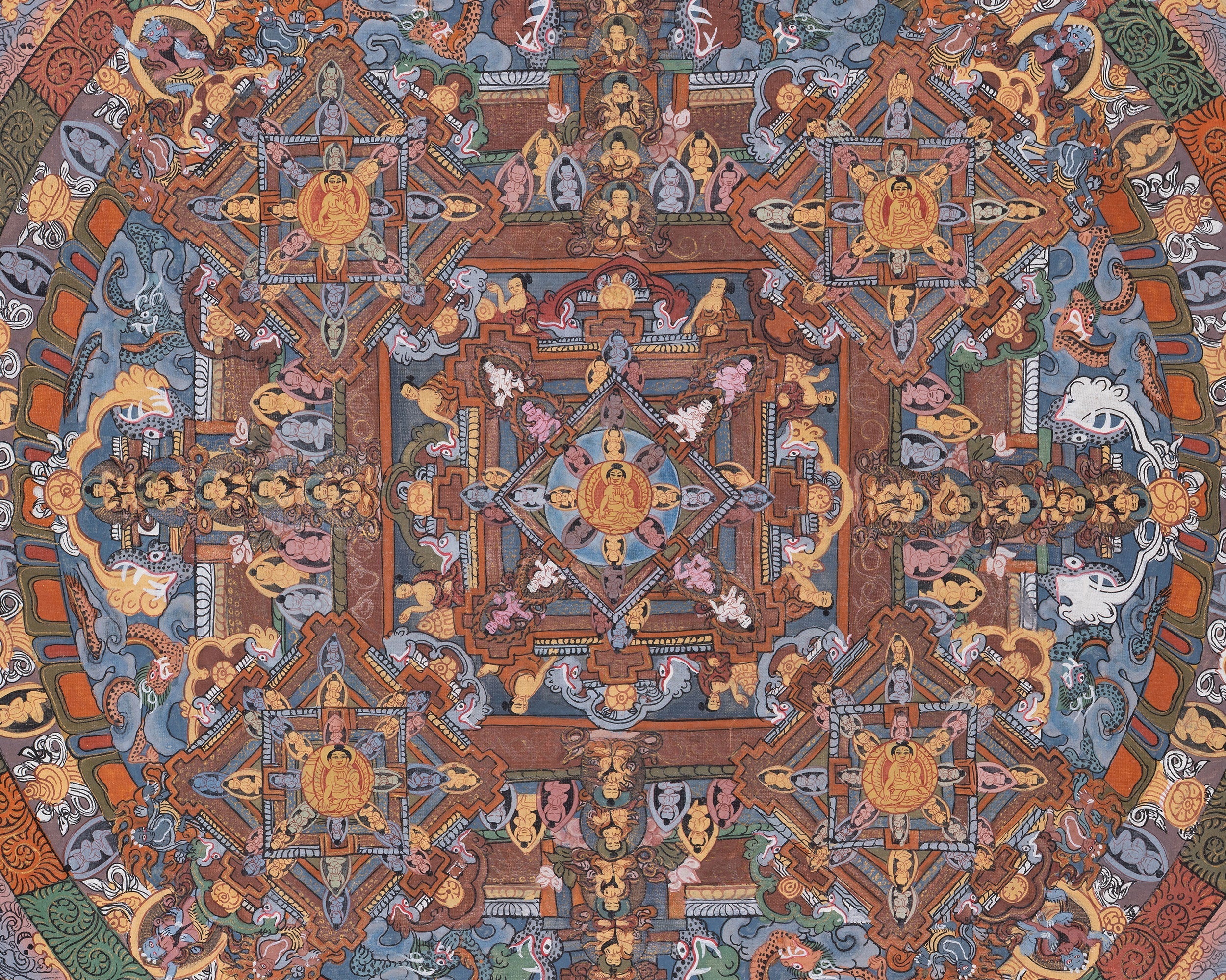 Shakyamuni Mandala Thangka | Symbol of Peace, Wisdom, & Enlightenment