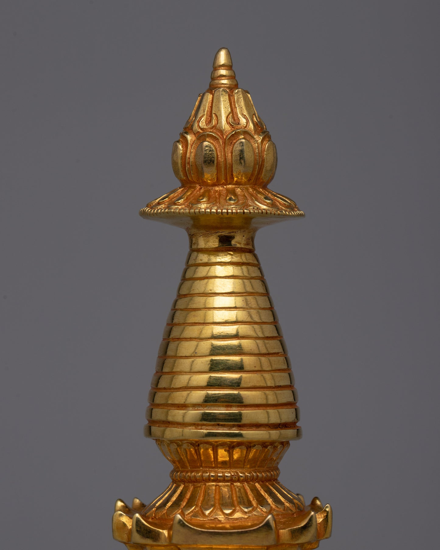 Artisan Crafted Buddhist Ritual Kadam Stupa | Enhancing Sacred Spaces with Spiritual Presence