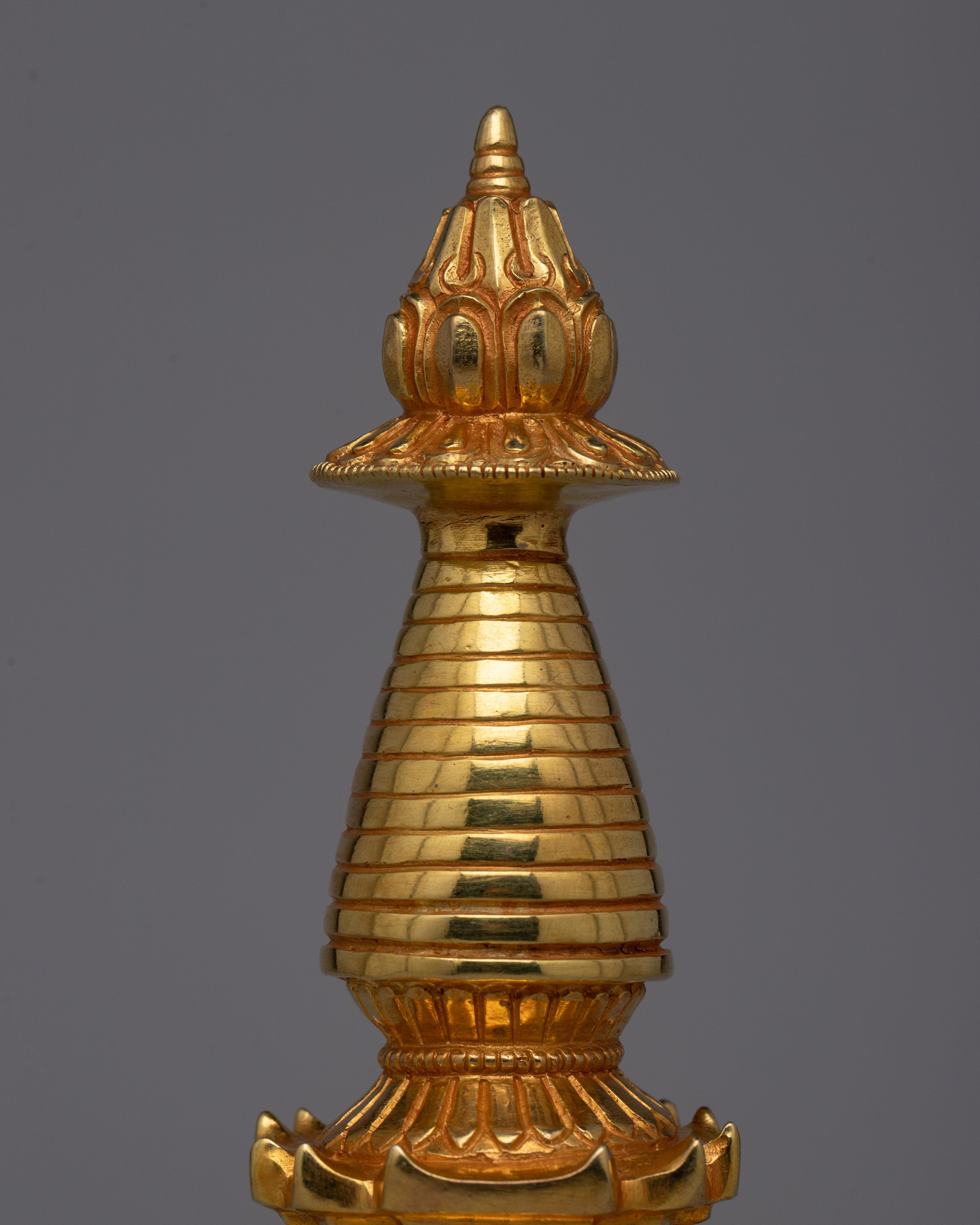 Artisan Crafted Buddhist Ritual Kadam Stupa | Enhancing Sacred Spaces with Spiritual Presence