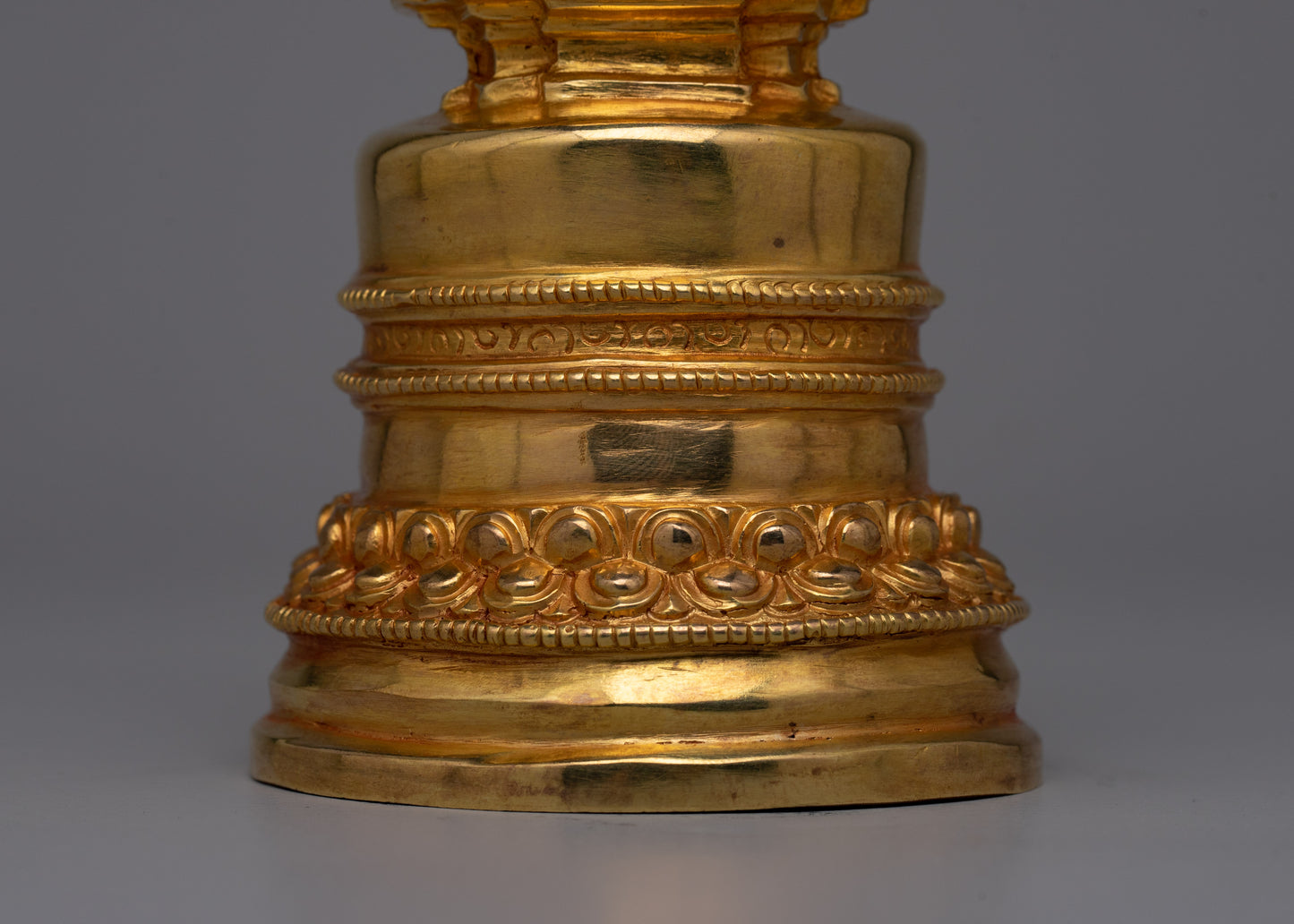 Artisan Crafted Buddhist Ritual Kadam Stupa | Enhancing Sacred Spaces with Spiritual Presence