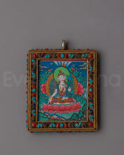 White Tara Amulet&nbsp;