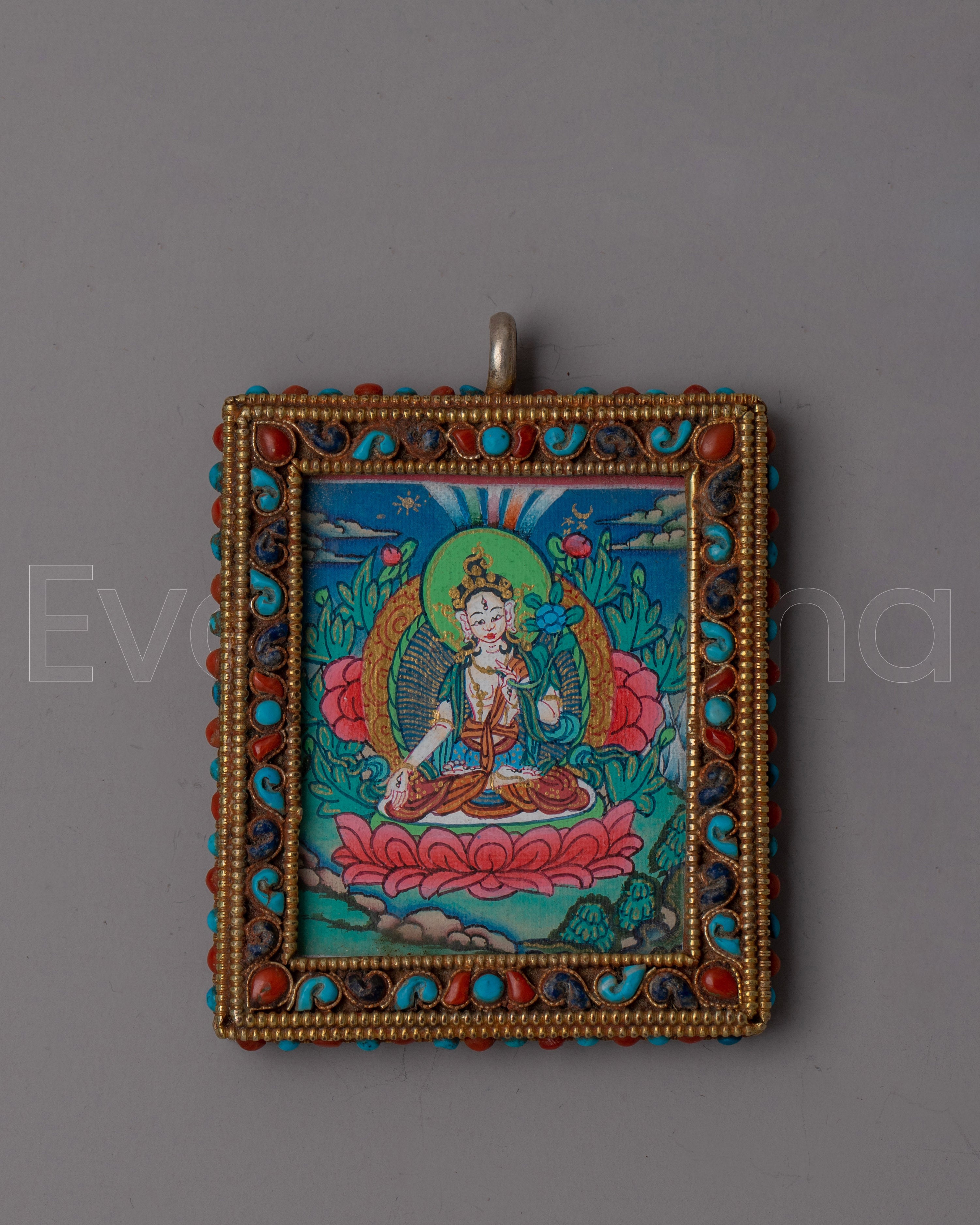 White Tara Amulet&nbsp;