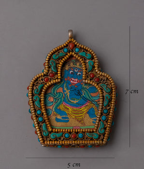 Authentic Vajrapani Amulet | Buddhist Pendant for Strength and Protection