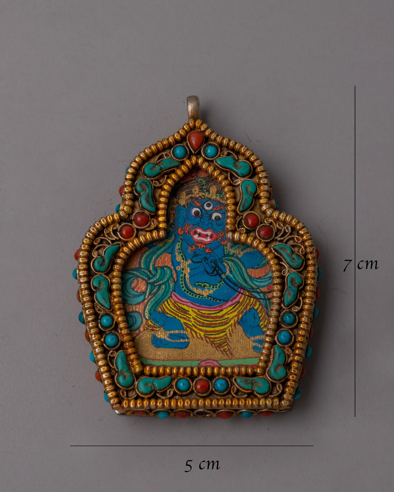 Authentic Vajrapani Amulet | Buddhist Pendant for Strength and Protection