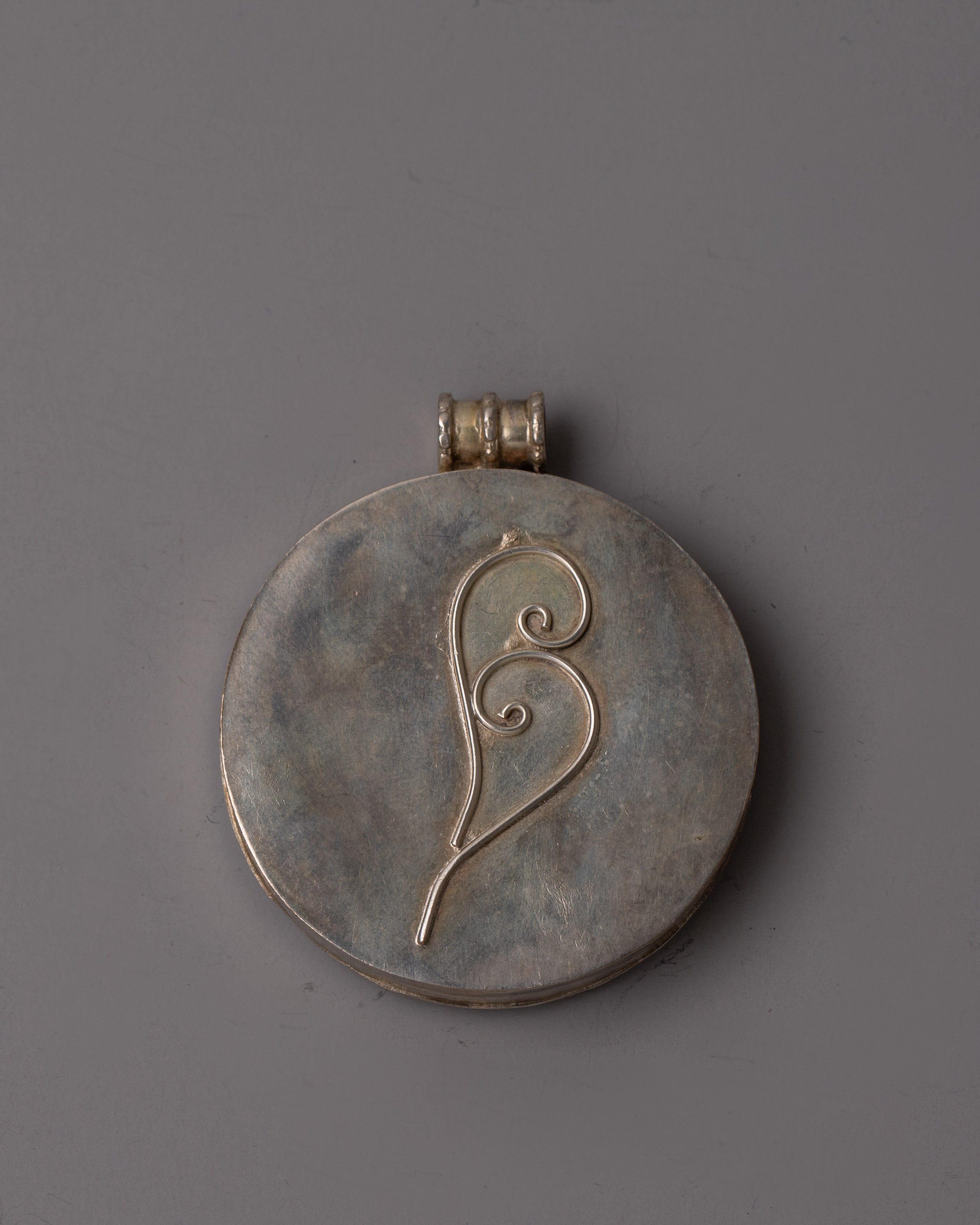 Thangka Jambhala Amulet | Authentic Tibetan Buddhist Prosperity Pendant