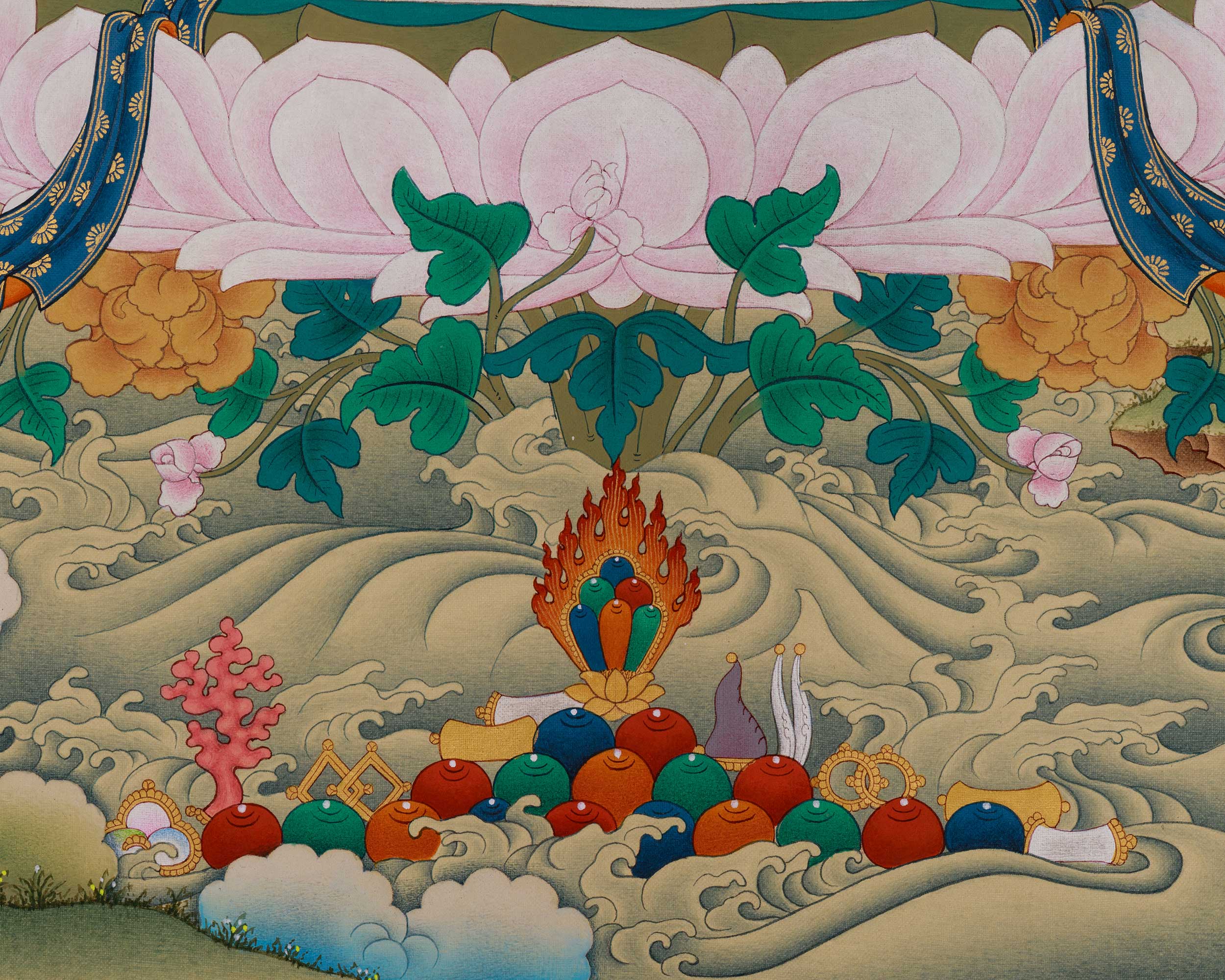 White Tara Healing and Longevity Art | Himalayan Buddhist Painting