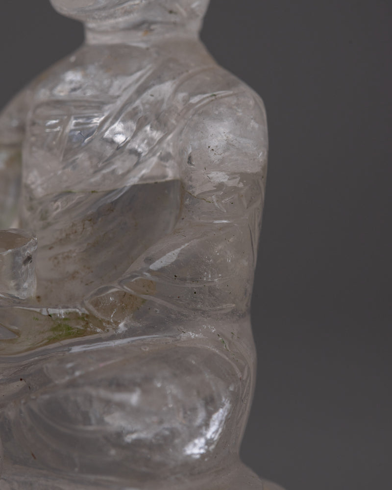 Crystal Buddha Shakyamuni Statue | Spiritual Enlightenment Crystal Figurine