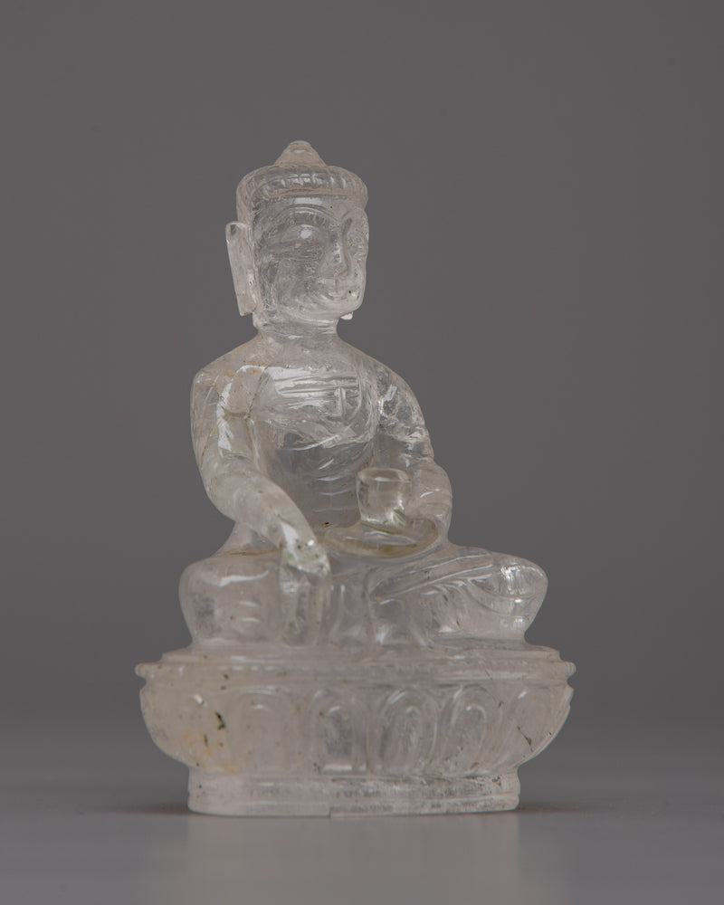 Crystal Buddha Shakyamuni Statue | Spiritual Enlightenment Crystal Figurine