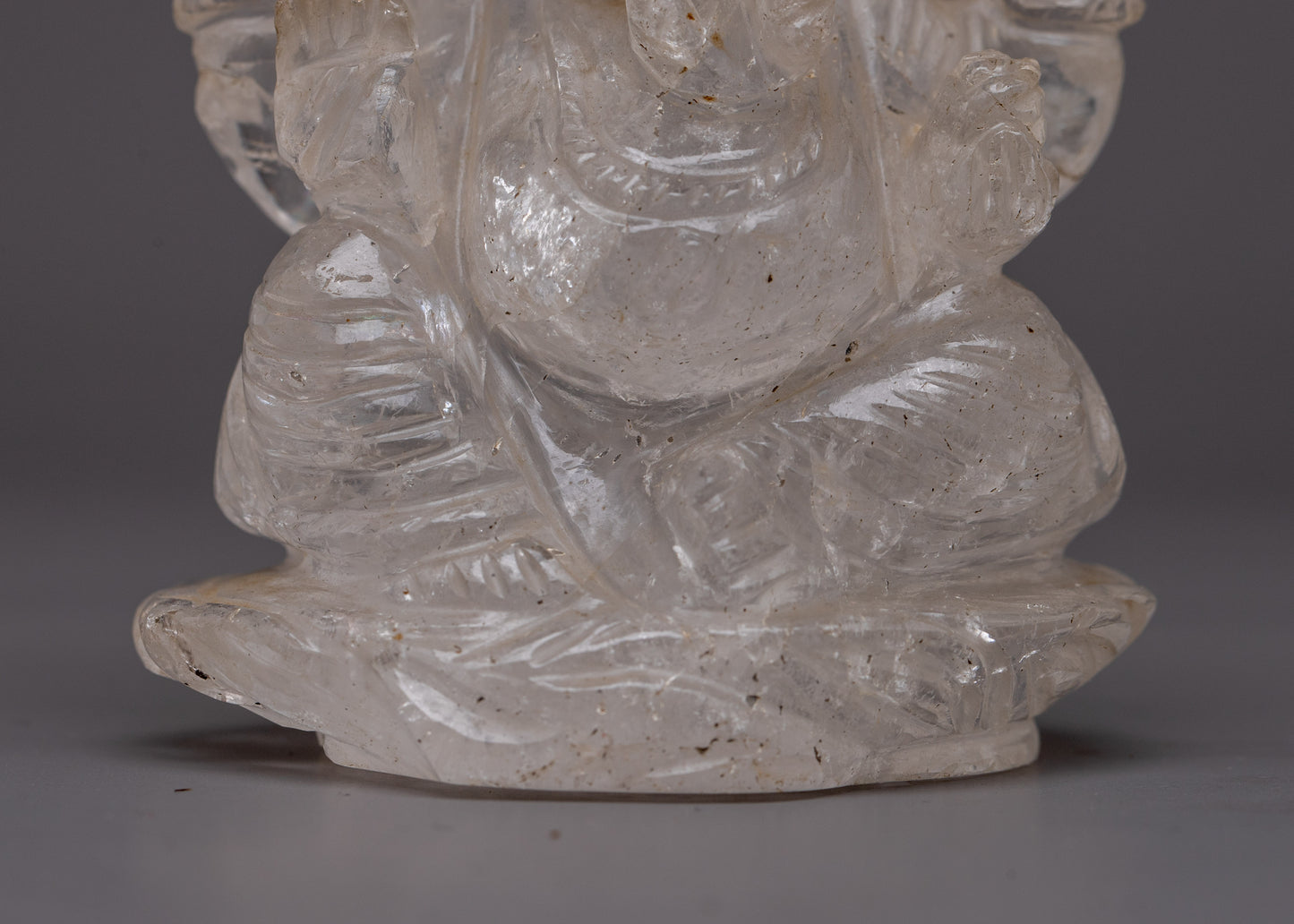 Crystal Ganesh Murti | Hindu Deity Statue, Symbolizing Wisdom and Prosperity"