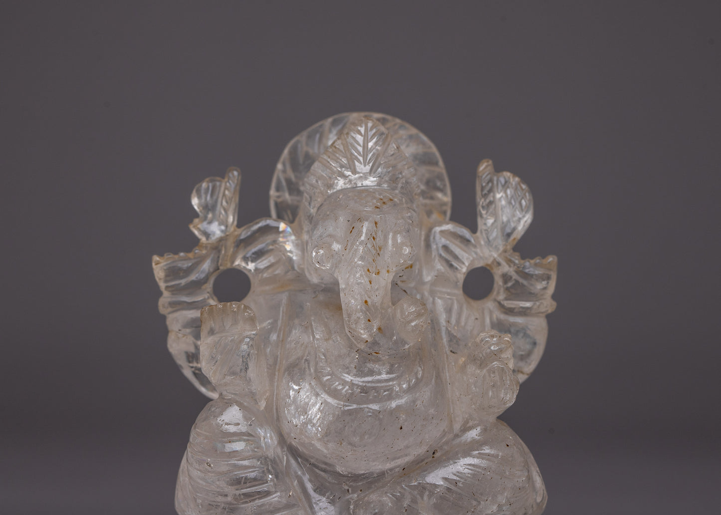 Crystal Ganesh Murti | Hindu Deity Statue, Symbolizing Wisdom and Prosperity"