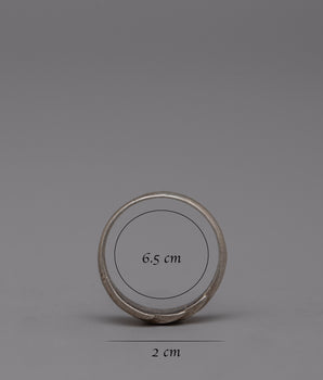 Ring 925 Sterling Silver | Statement Ring with Intricate Design