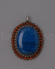 Artisan Sterling Silver Lapis Locket