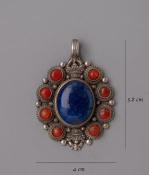 Red Coral Locket | Boho Style Pendant for Every Ocassion