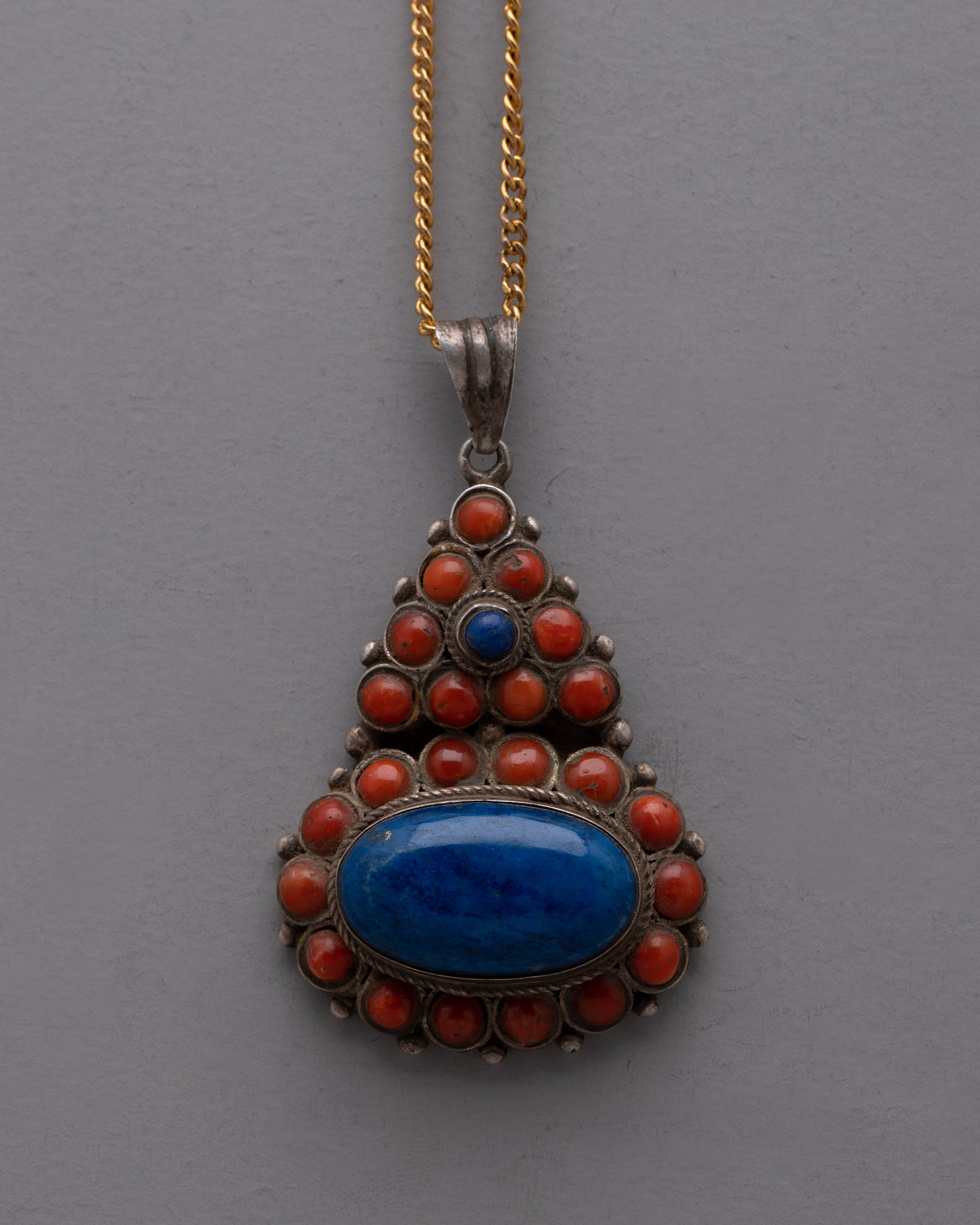 Silver Sterling Pendant | Boho Chic Artisan Pendant Unique Gemstone Jewelry Piece