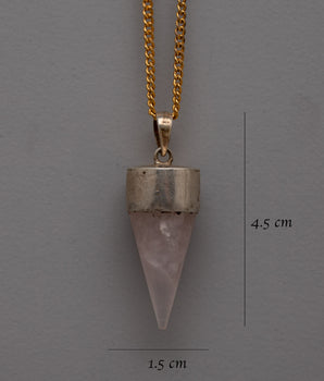 Crystal Point Pendant in Sterling Silver | Handcrafted Sterling Silver Jewelry