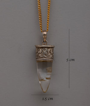 Handmade Crystal Point Pendant | Boho Style Healing Stone Jewelry