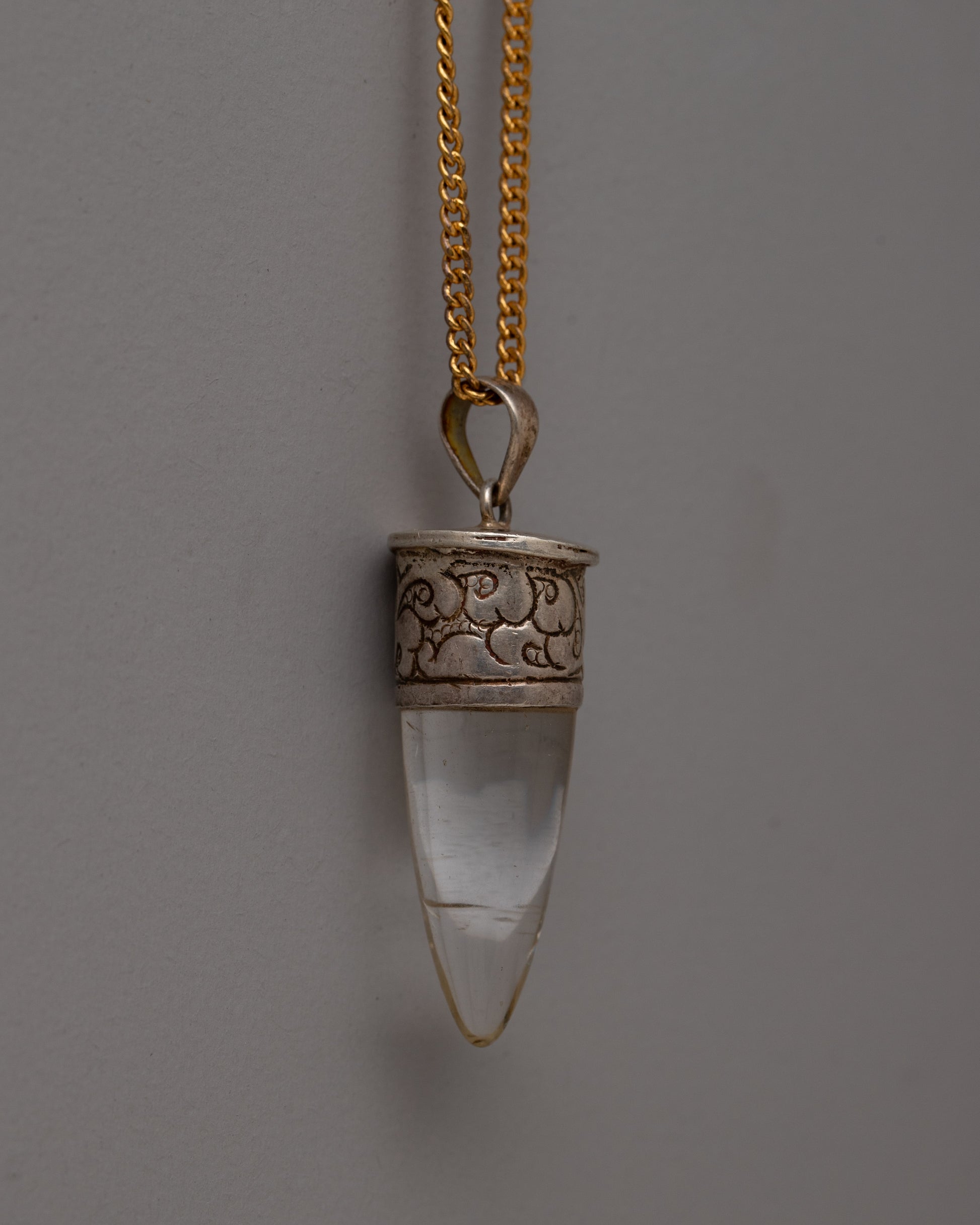 Handmade Crystal Point Pendant