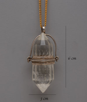 Healing Crystal Pendant | Artisan Gemstone Jewelry, Spiritual Protection Charm