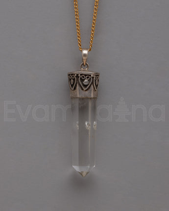 Sterling Silver Crystal Pendant