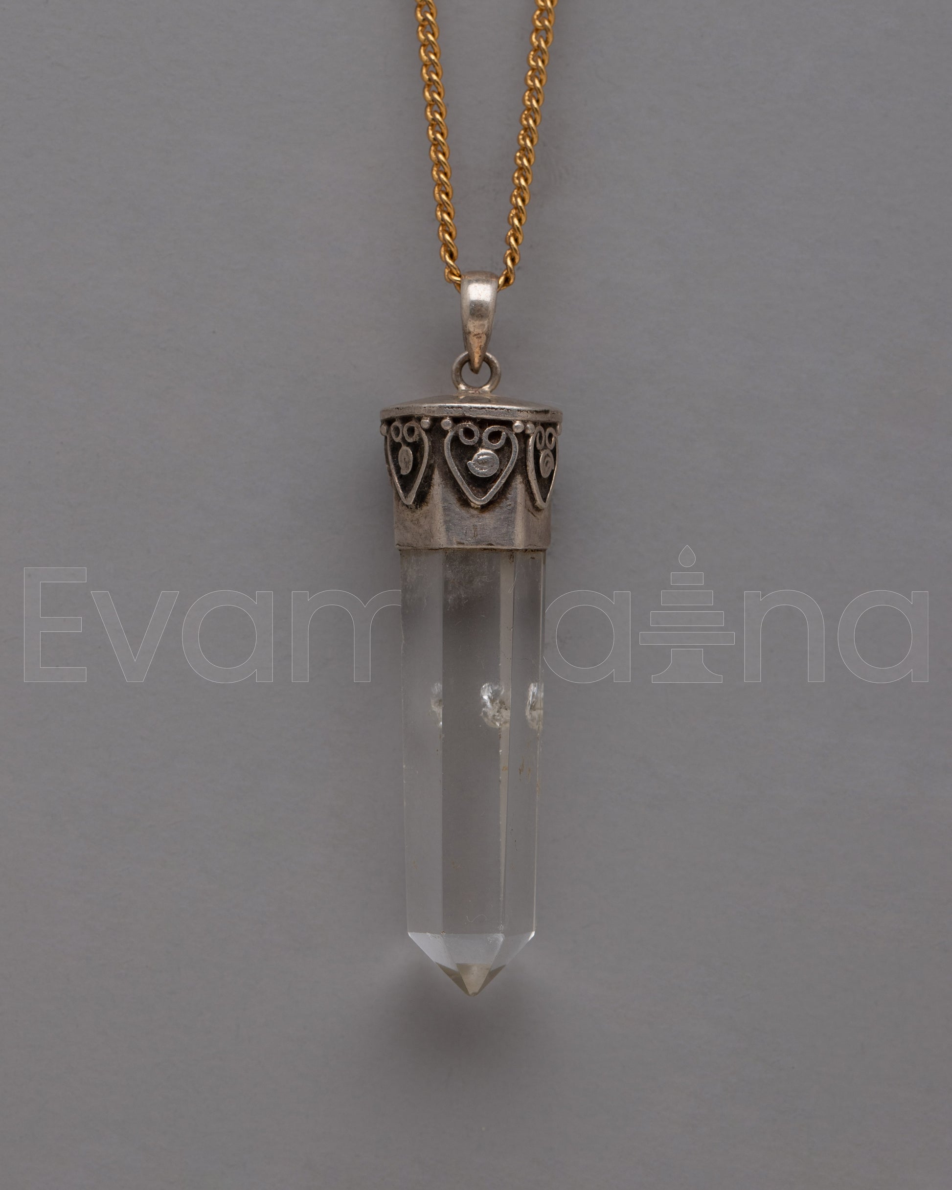 Sterling Silver Crystal Pendant