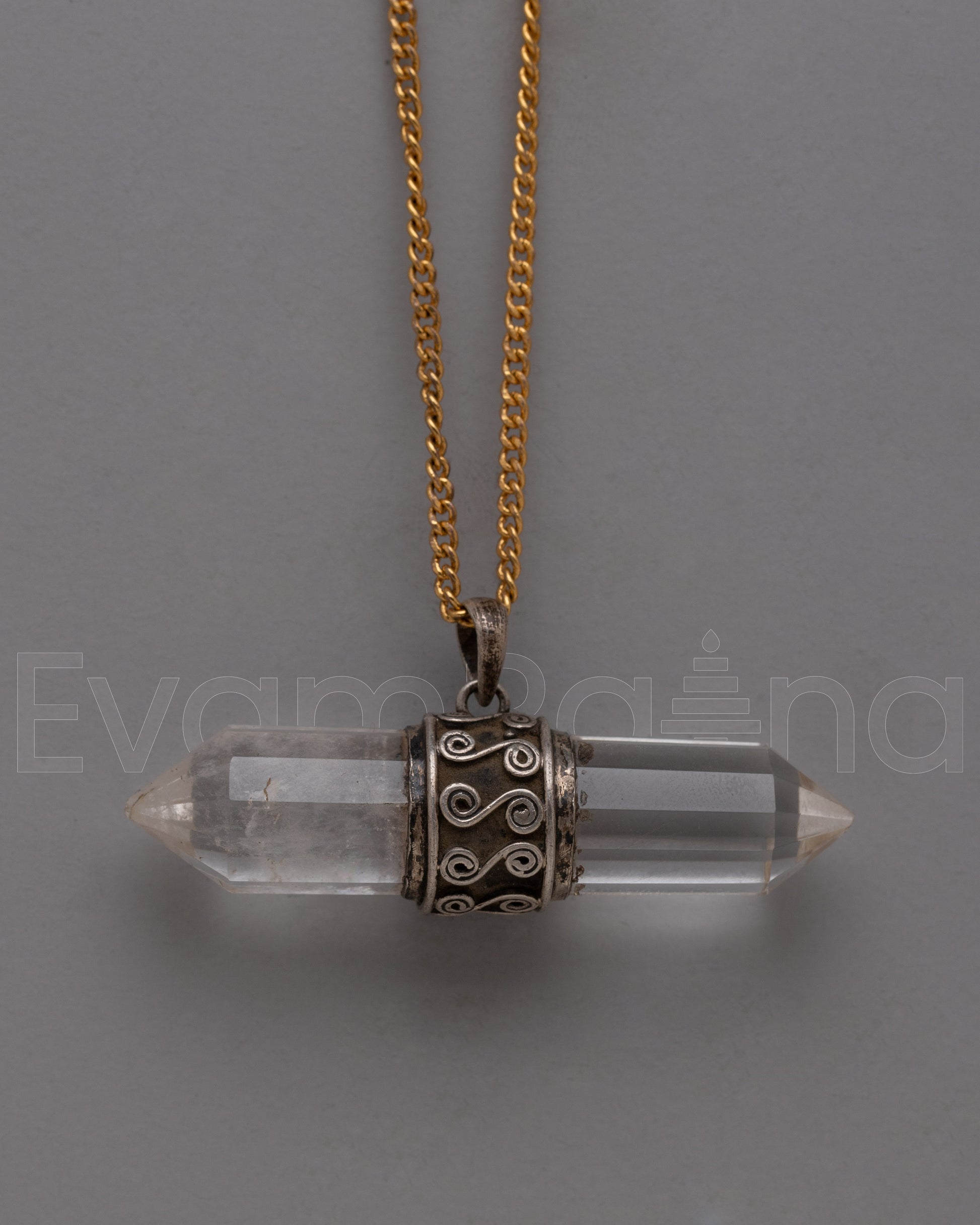 Crystal Pendant Sterling Silver