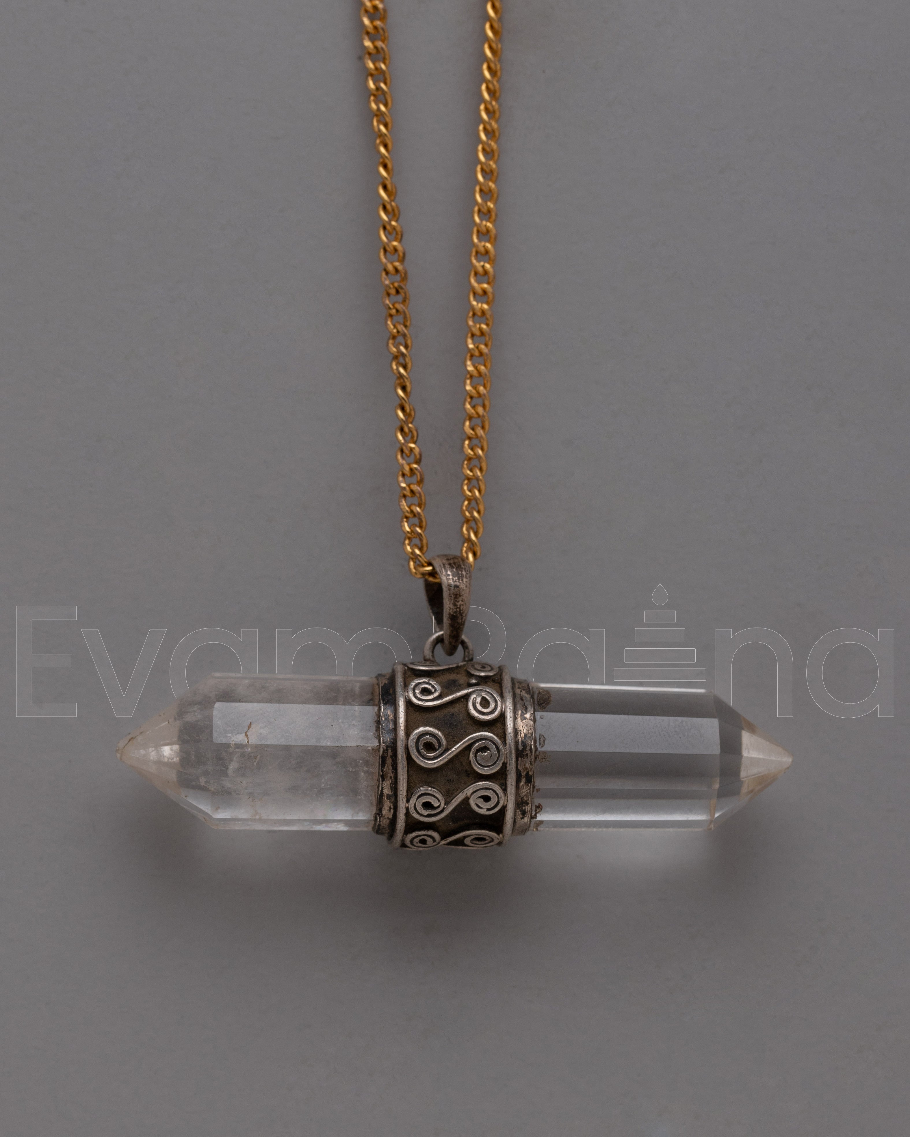 Crystal Pendant Sterling Silver