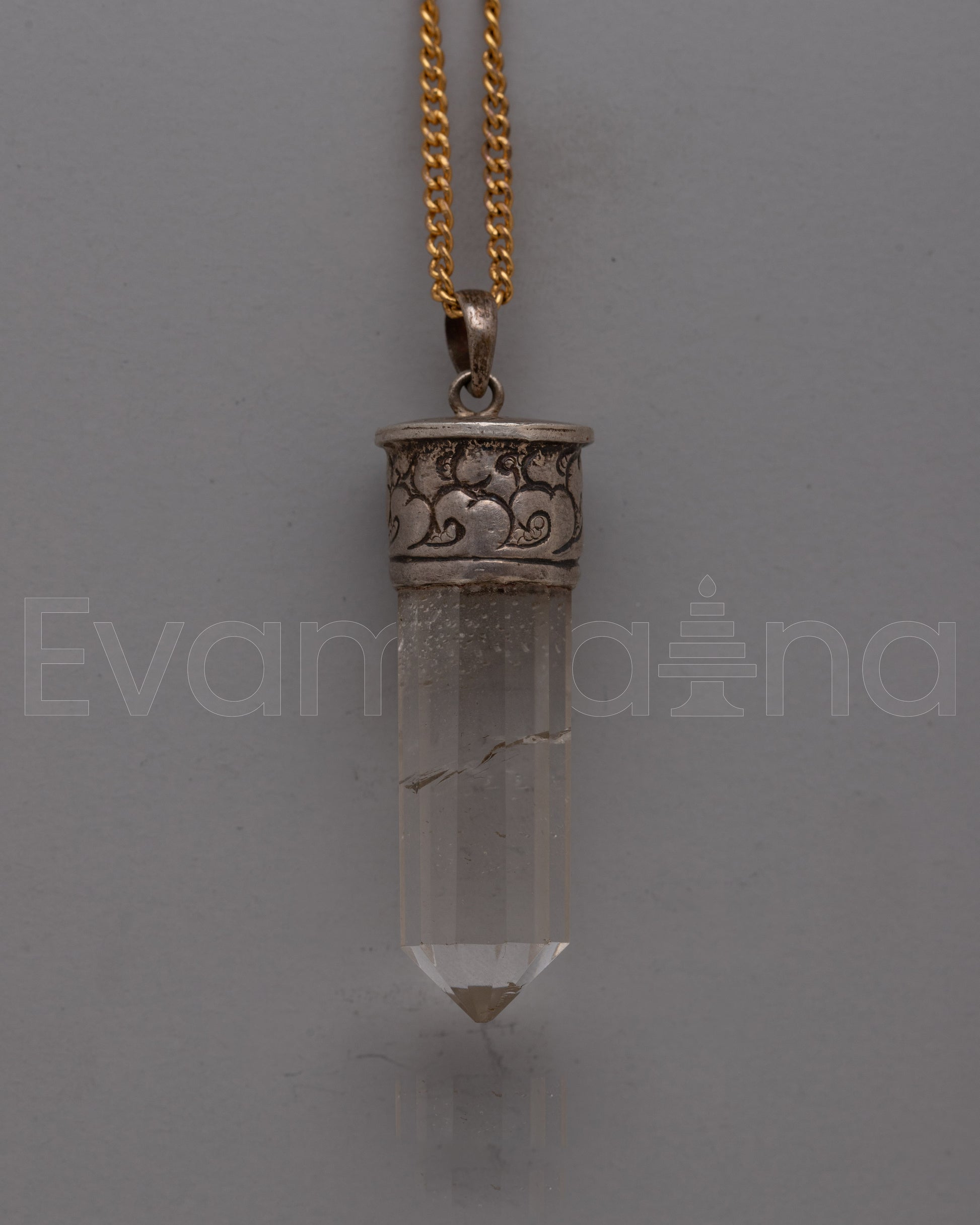 Crystal Pencil Pendant