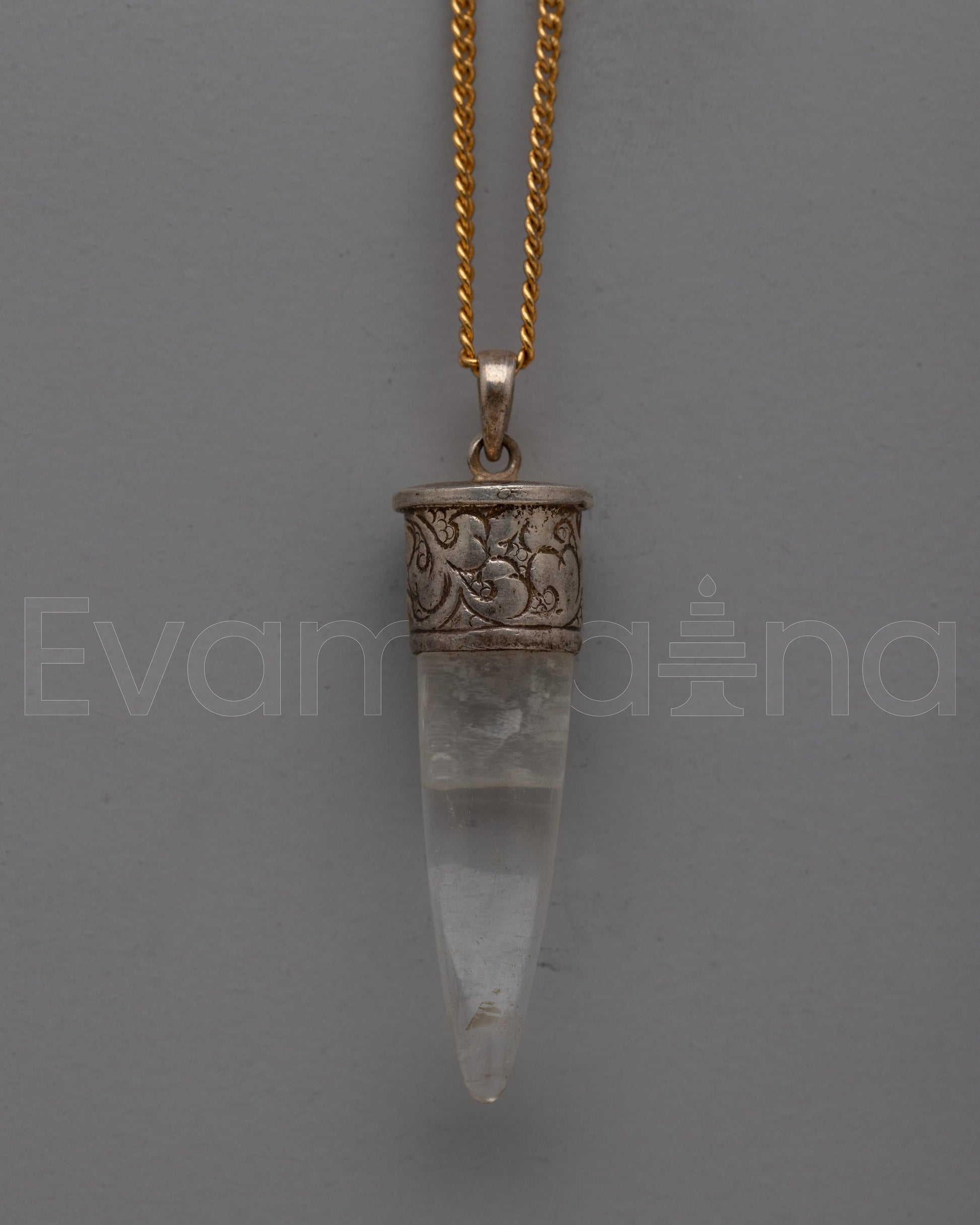 Crystal Pendant Silver