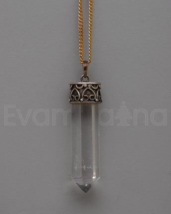 Crystal Silver Pendant