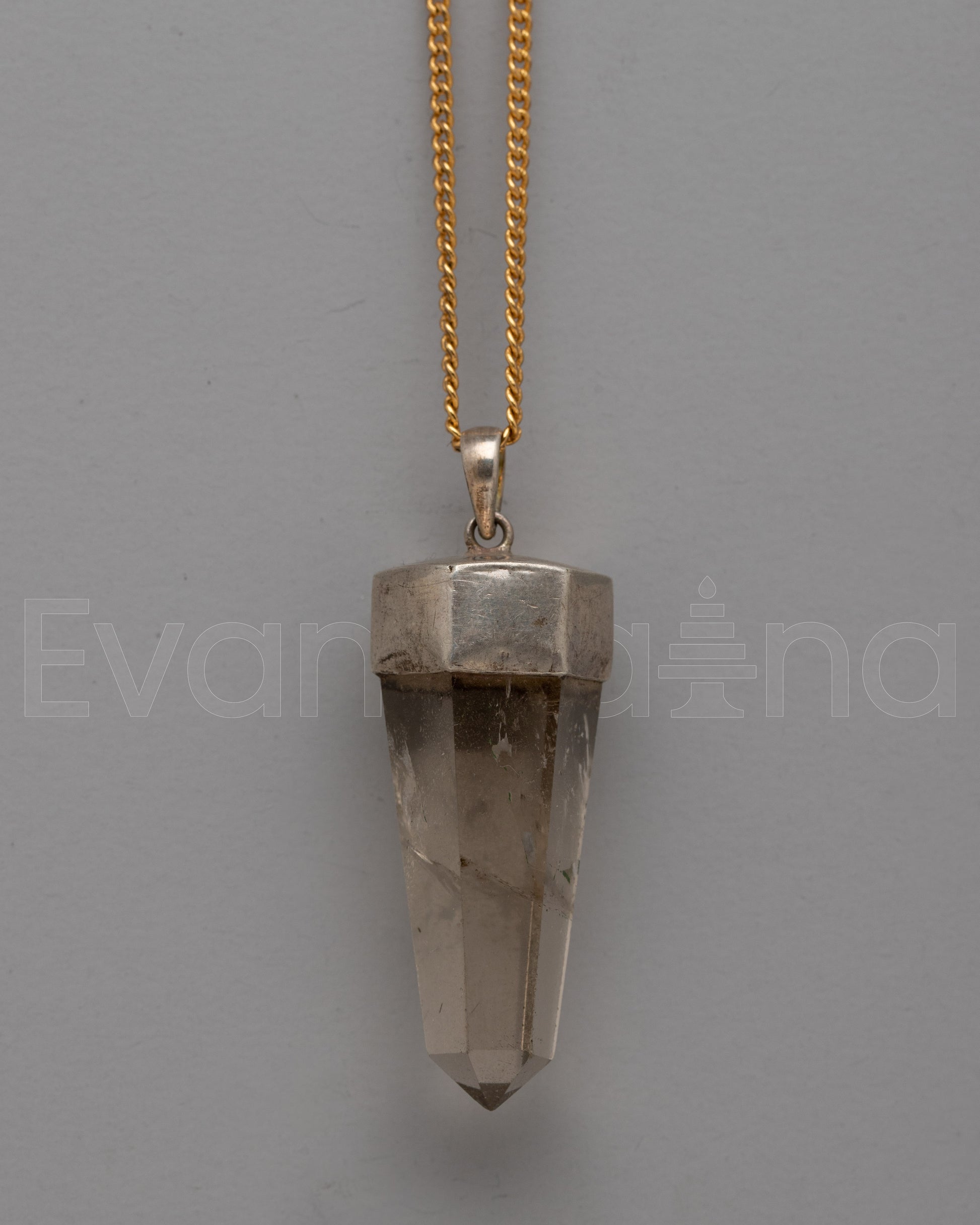 Crystal Pendant Sterling Silver
