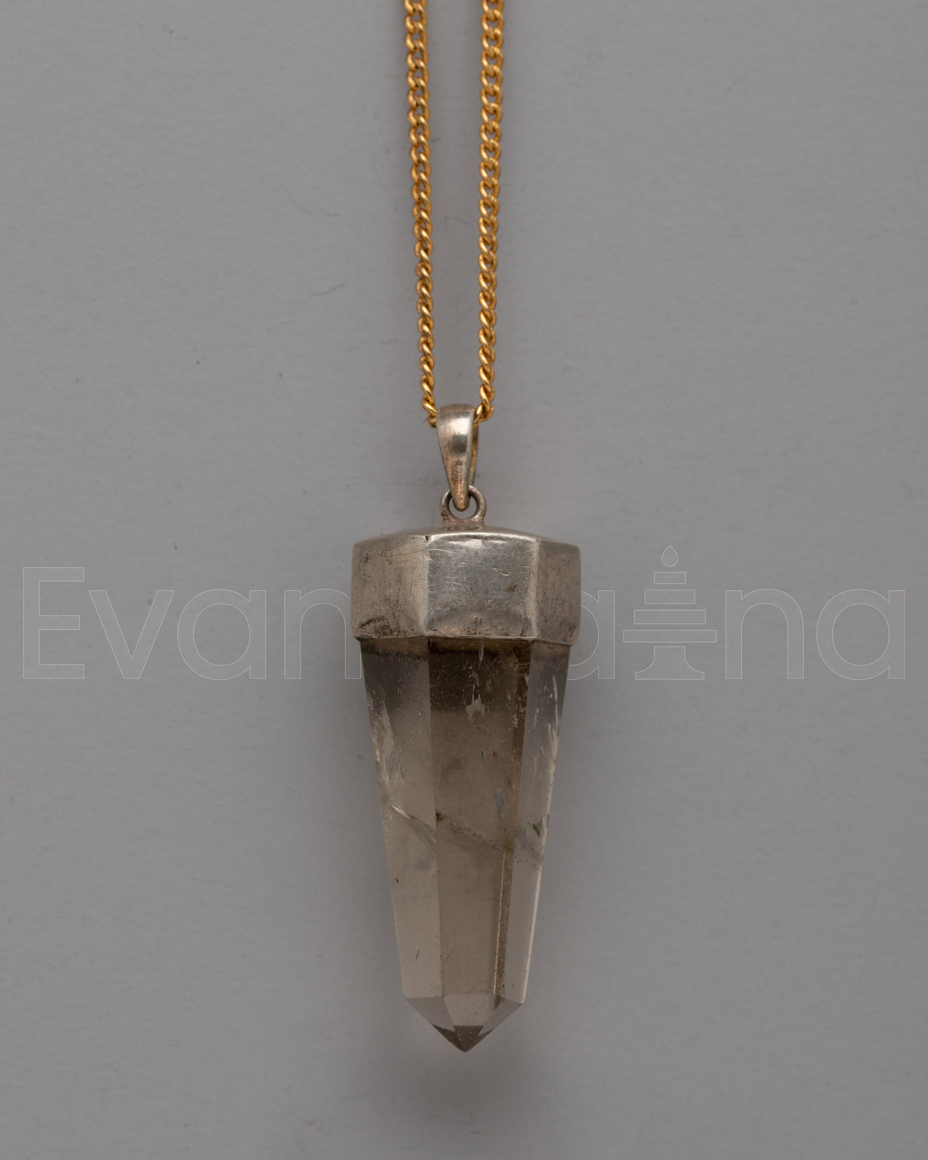 Crystal Pendant Sterling Silver