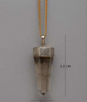 Crystal Pendant Sterling Silver | Elegant Jewelry with Natural Crystal Stone