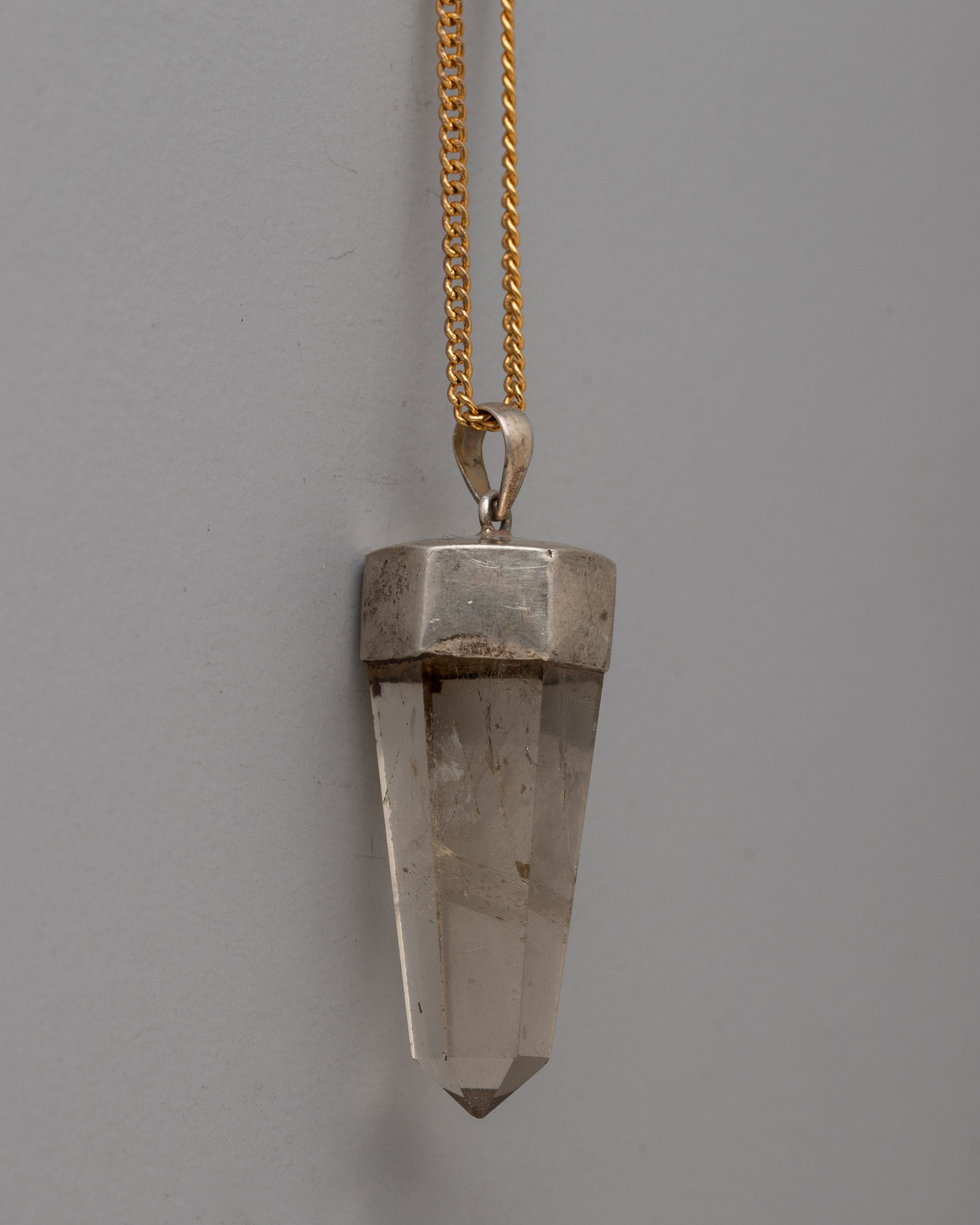 Crystal Pendant Sterling Silver | Elegant Jewelry with Natural Crystal Stone