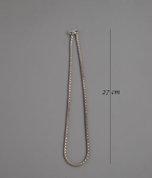 Silver Sterling Necklace Chain | Durable and Stylish 925 Silver Chain for Pendants and Charms