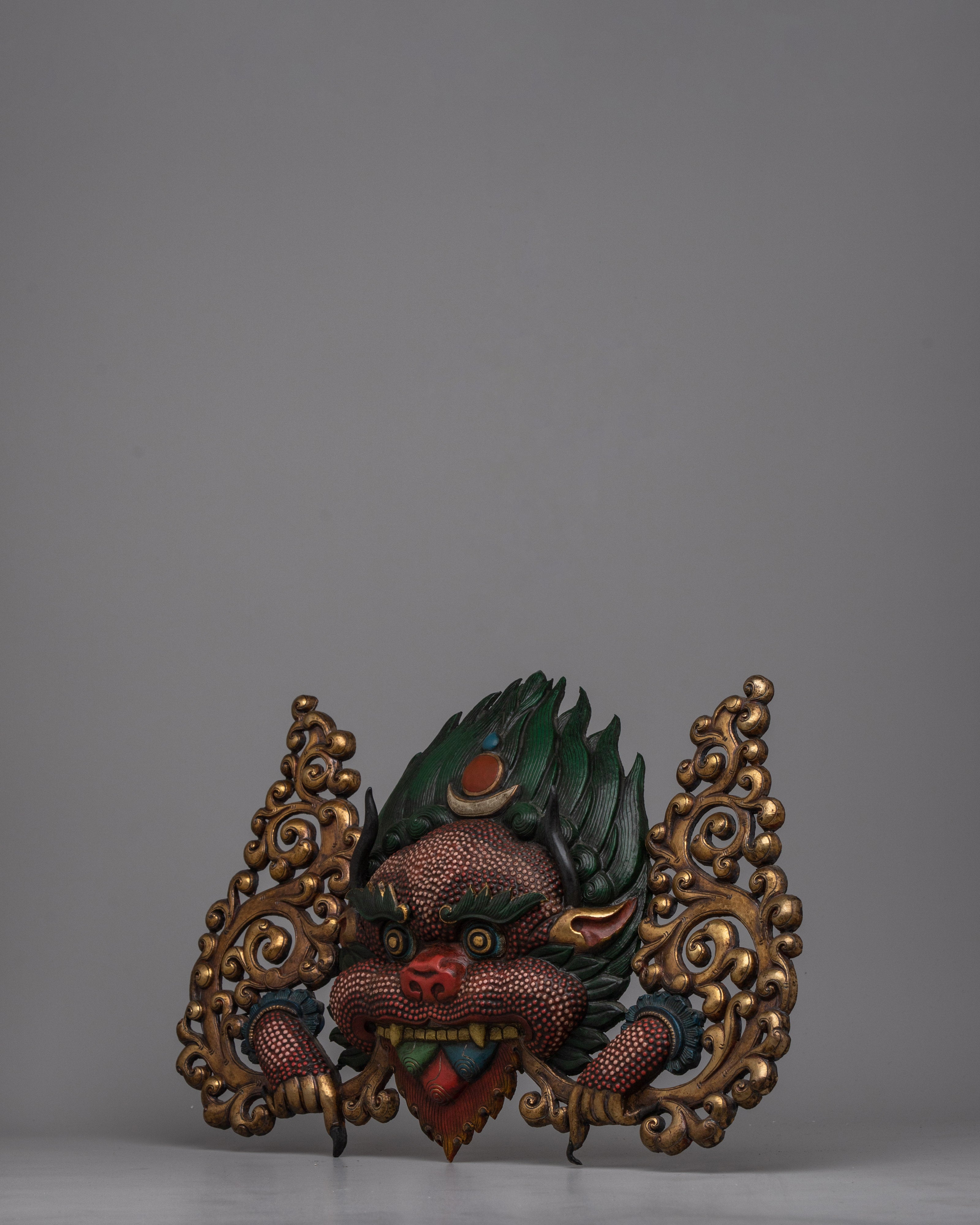 Kritimukha Wall Hanging | Handcrafted Copper Art