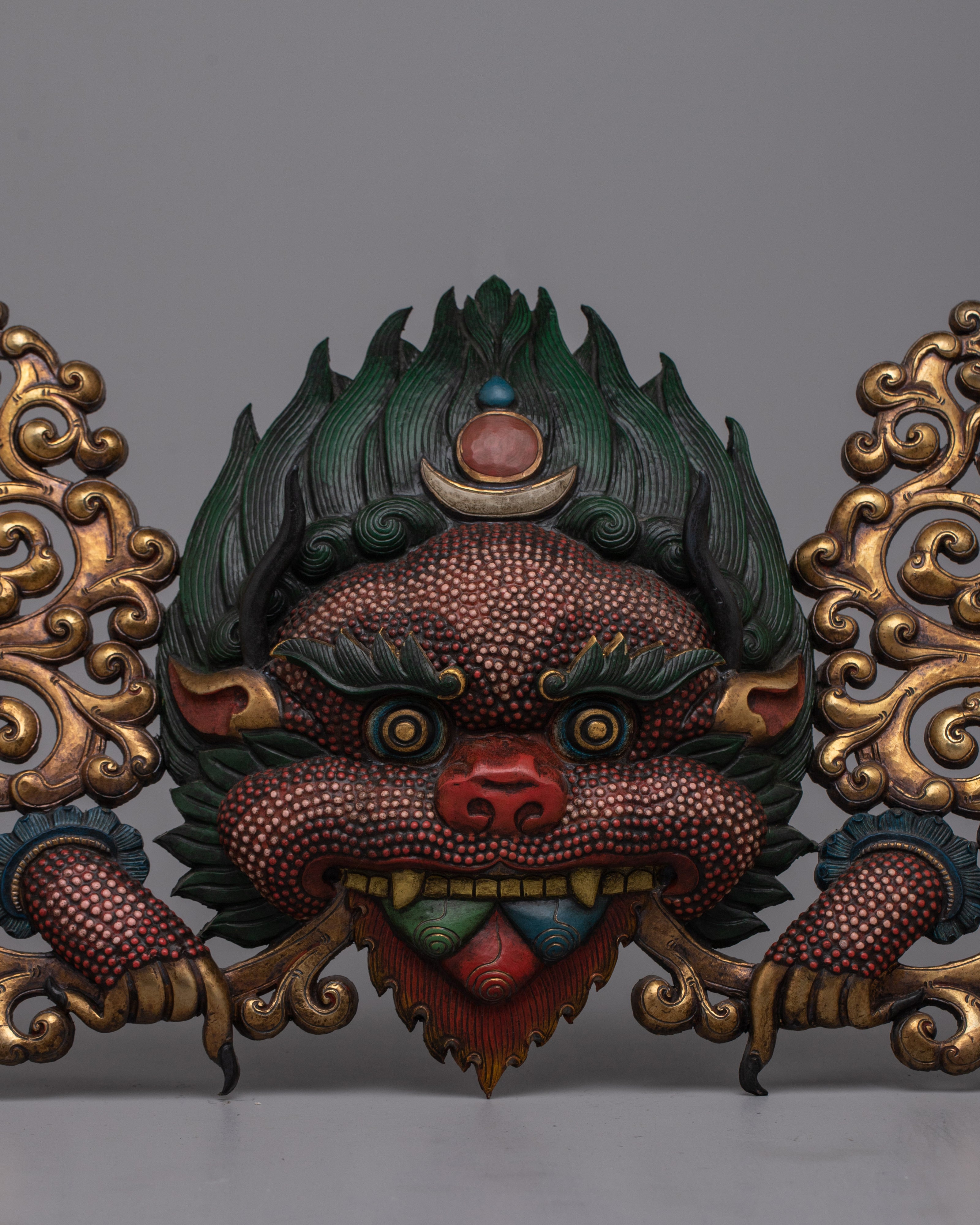 Kritimukha Wall Hanging | Handcrafted Copper Art