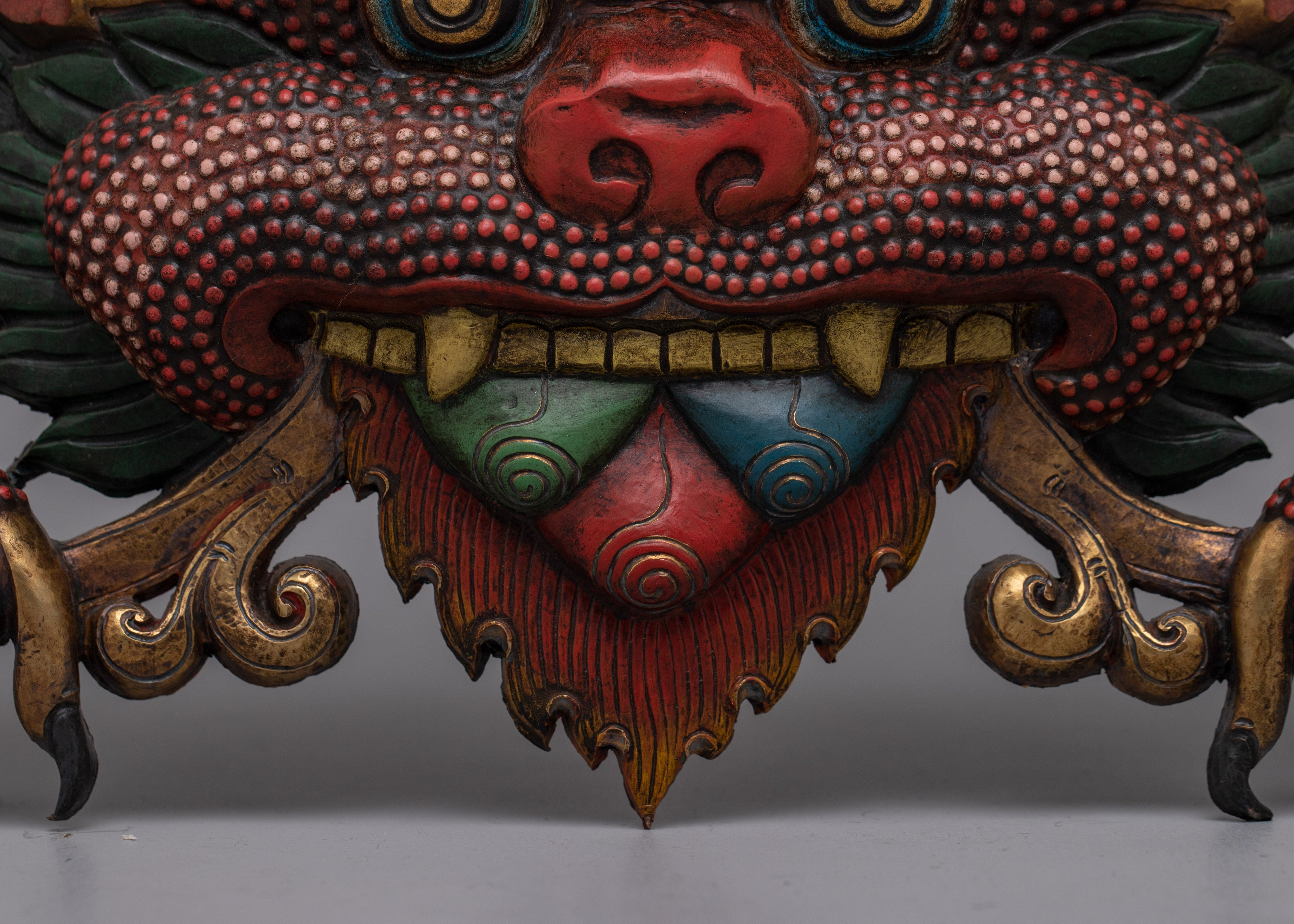 Kritimukha Wall Hanging | Handcrafted Copper Art