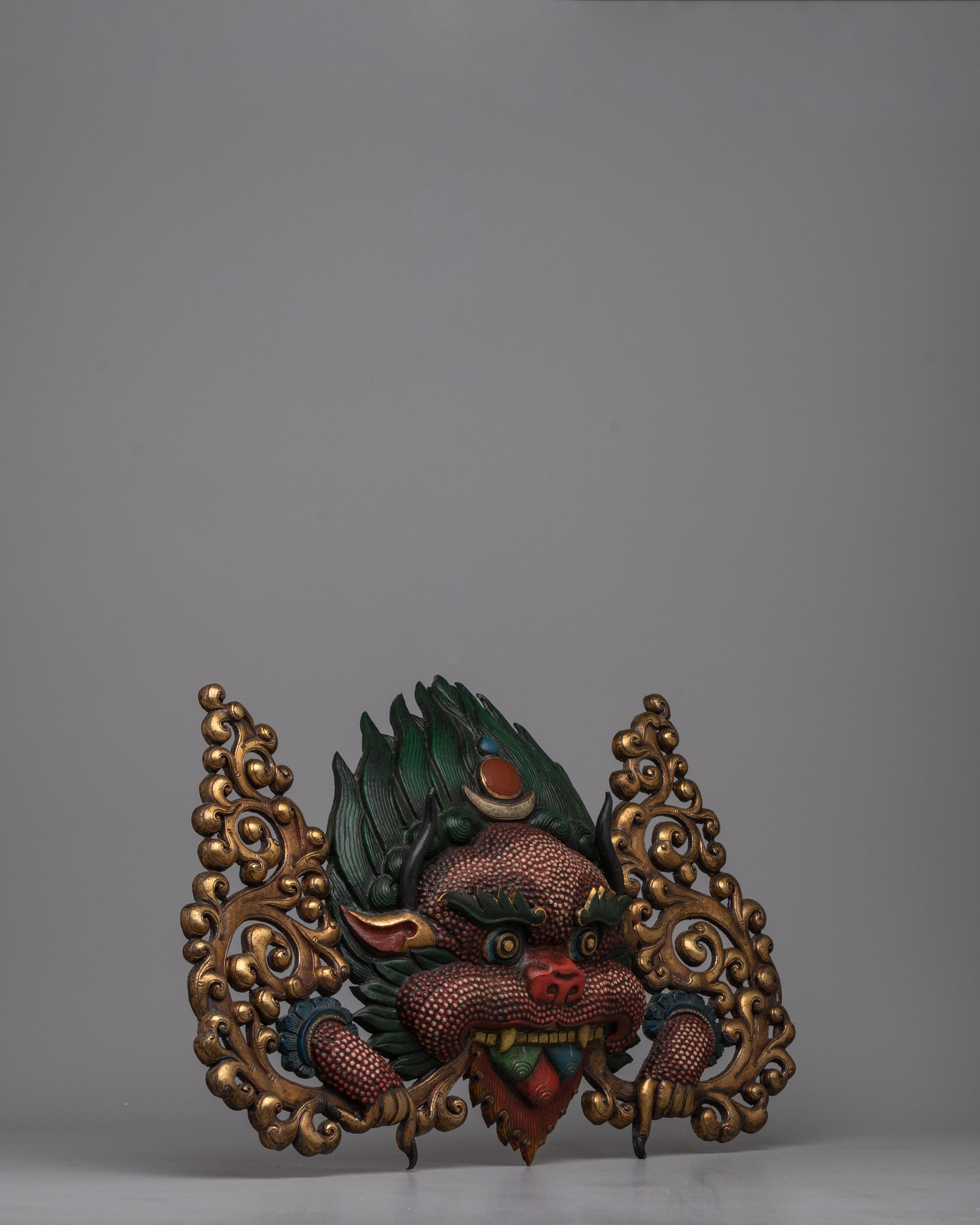 Kritimukha Wall Hanging | Handcrafted Copper Art