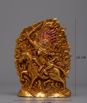 Palden Lhamo Sadhana Statue | Handcrafted Statue of the Wrathful Goddess
