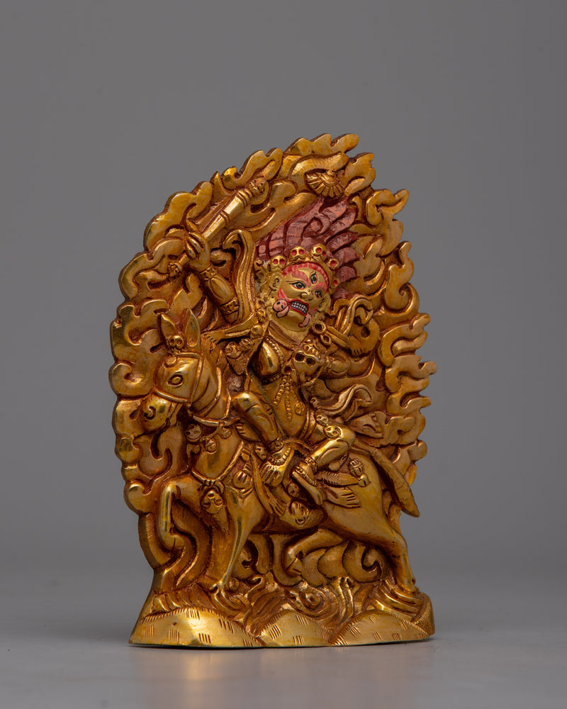 Palden Lhamo Sadhana Statue | Handcrafted Statue of the Wrathful Goddess