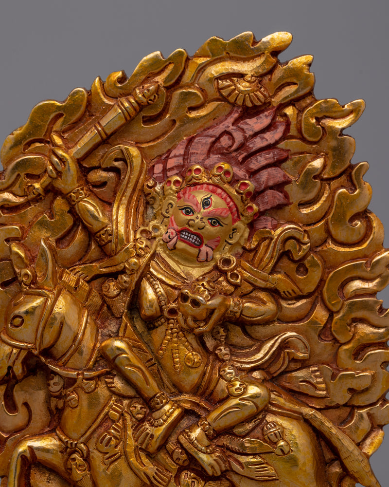 Palden Lhamo Sadhana Statue | Handcrafted Statue of the Wrathful Goddess